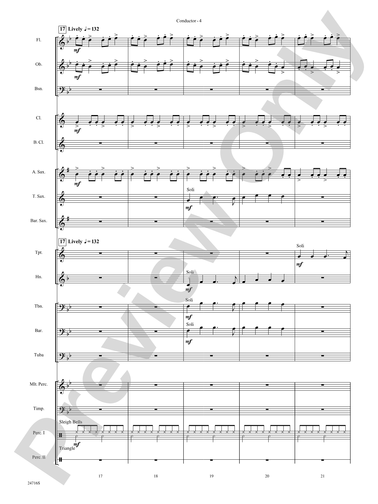 Fanfare for a Holiday Celebration: Concert Band Conductor Score & Parts