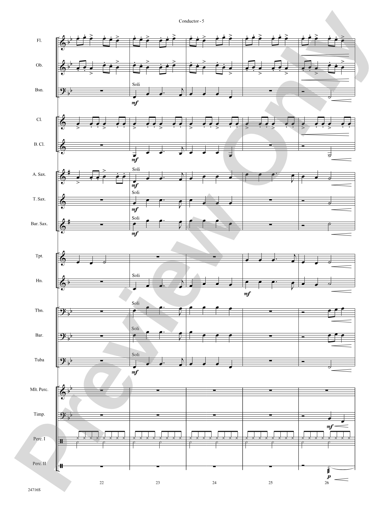 Fanfare for a Holiday Celebration: Concert Band Conductor Score & Parts
