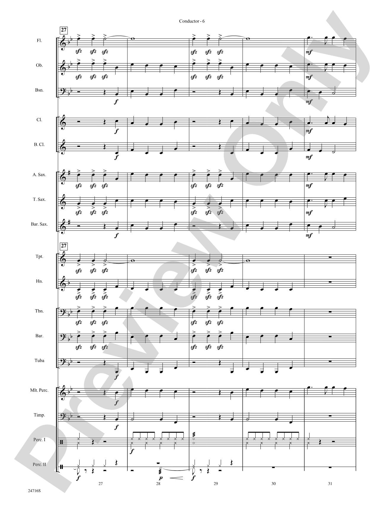 Fanfare for a Holiday Celebration: Concert Band Conductor Score & Parts