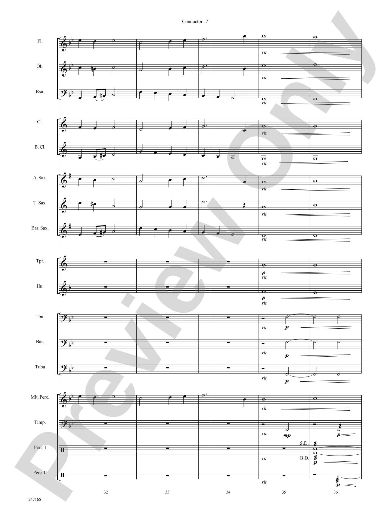 Fanfare for a Holiday Celebration: Concert Band Conductor Score & Parts