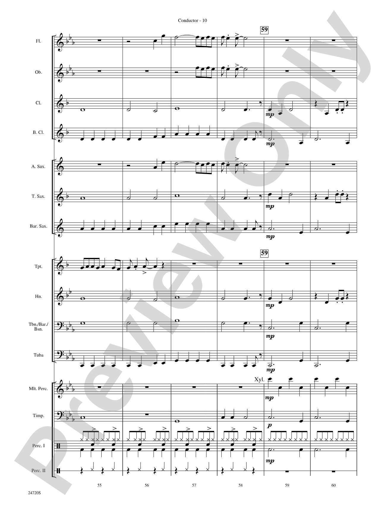 Hung Up: Concert Band Conductor Score & Parts