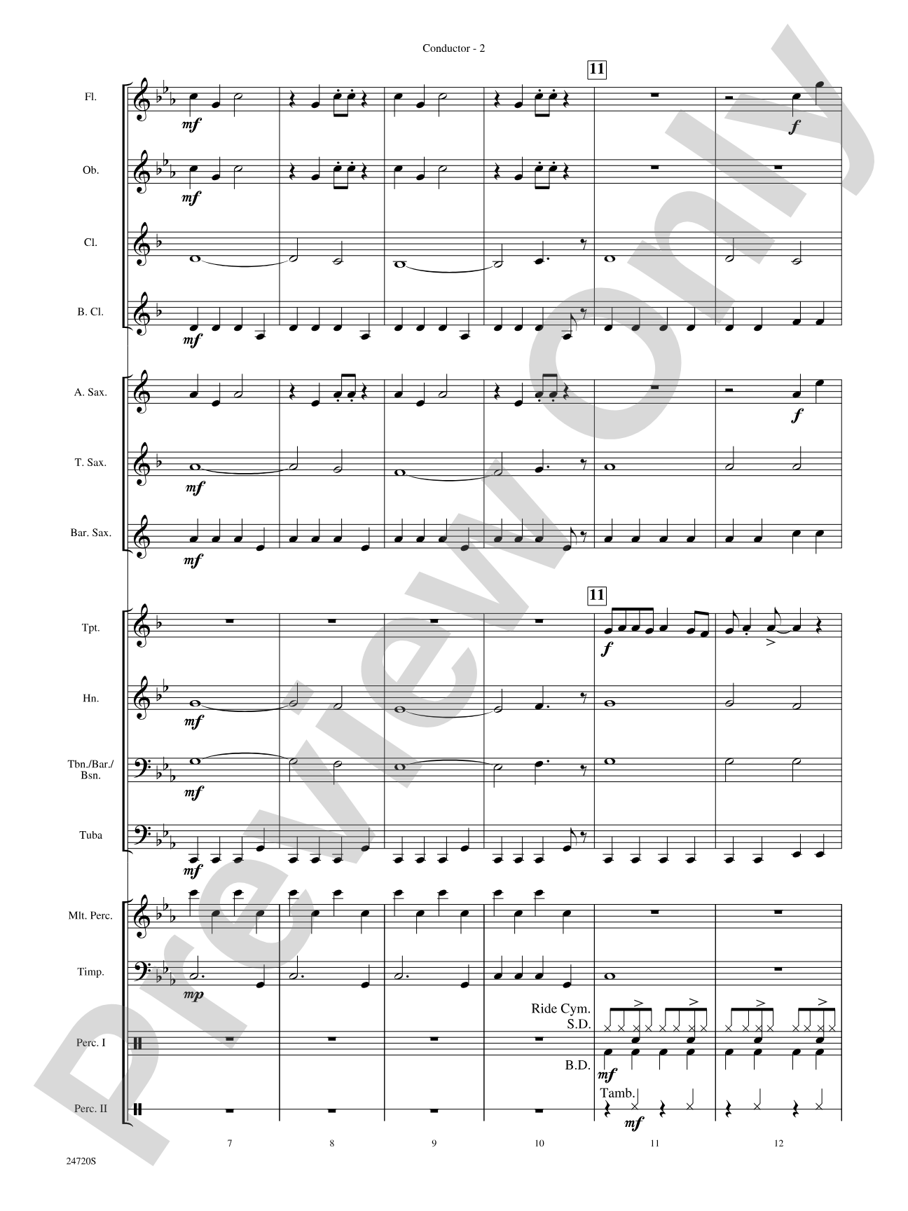 Hung Up: Concert Band Conductor Score & Parts