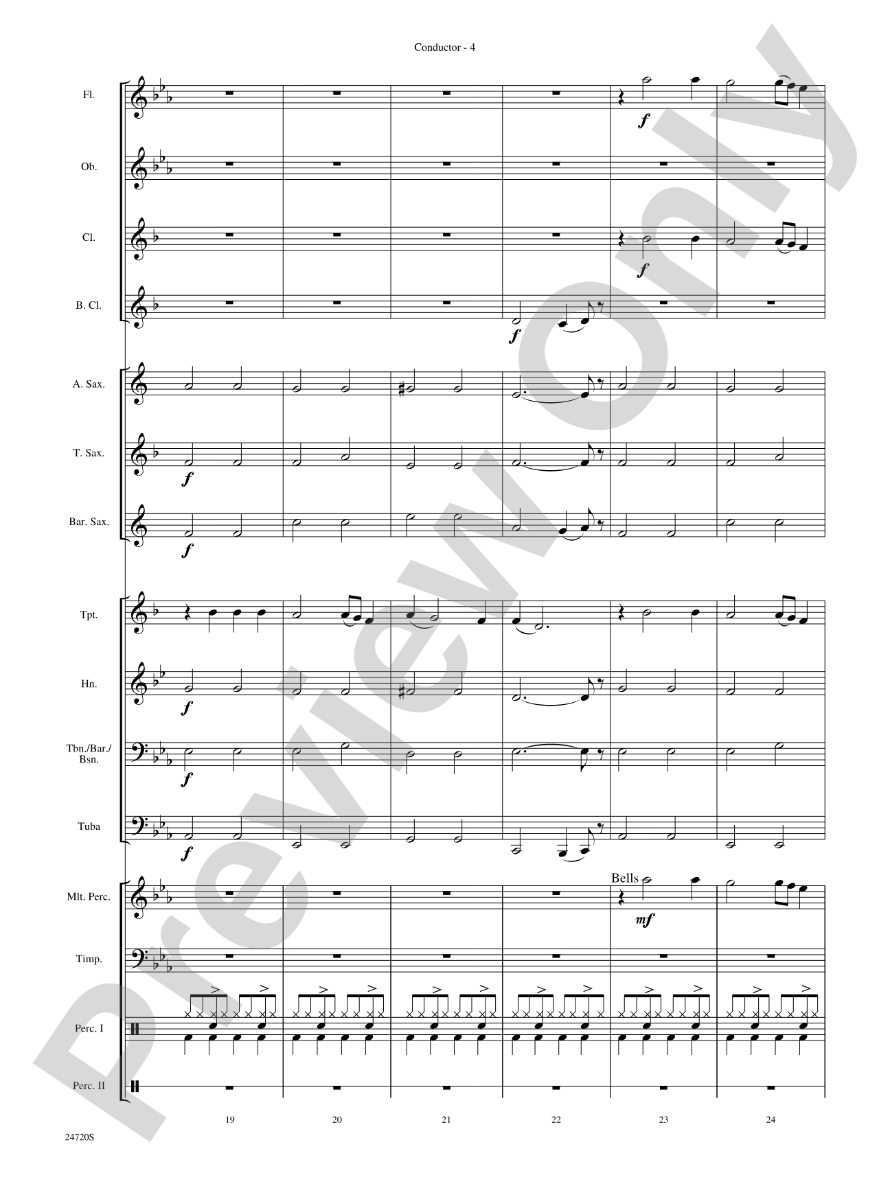 Hung Up: Concert Band Conductor Score & Parts