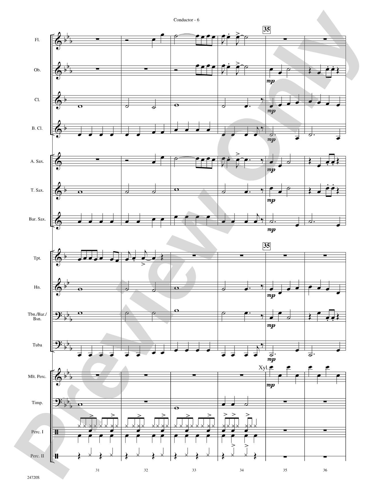 Hung Up: Concert Band Conductor Score & Parts