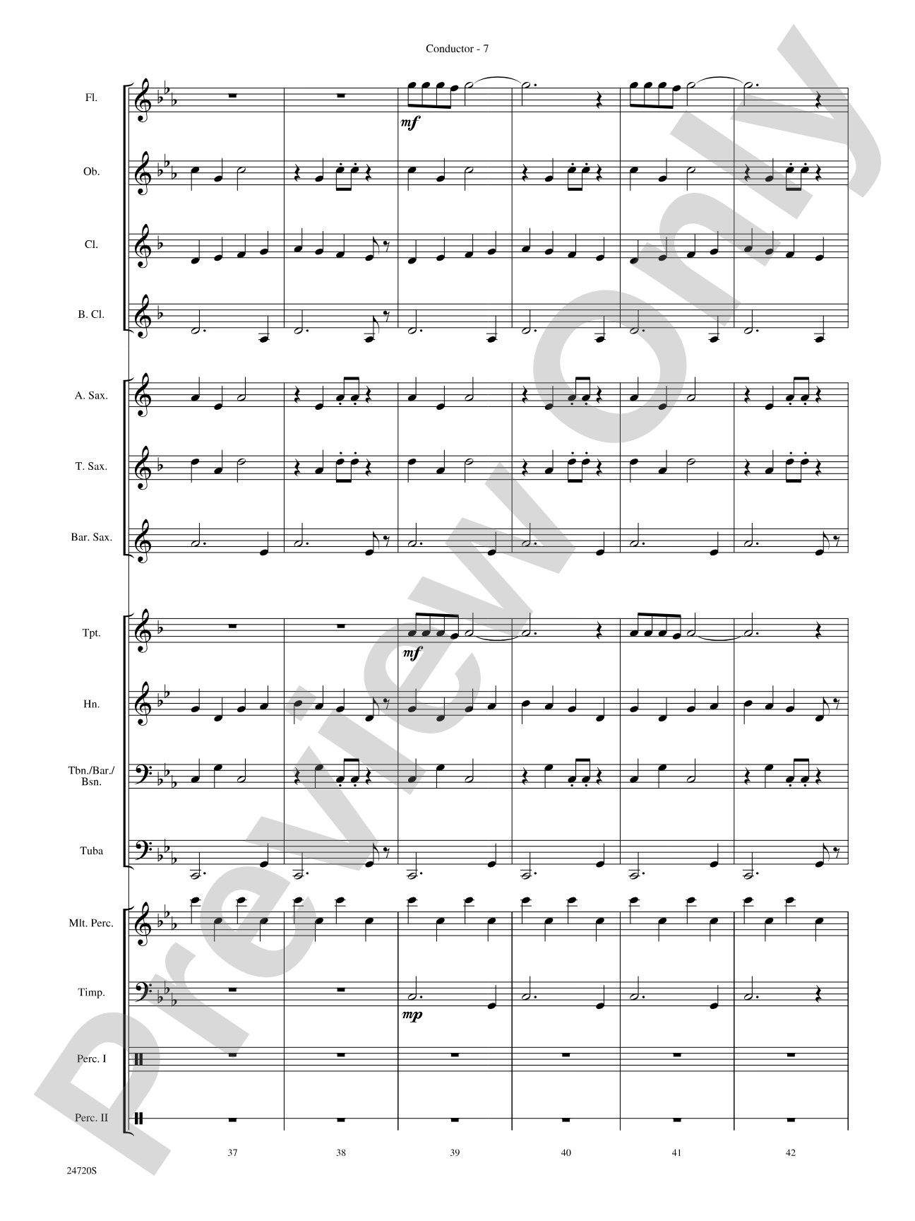 Hung Up: Concert Band Conductor Score & Parts