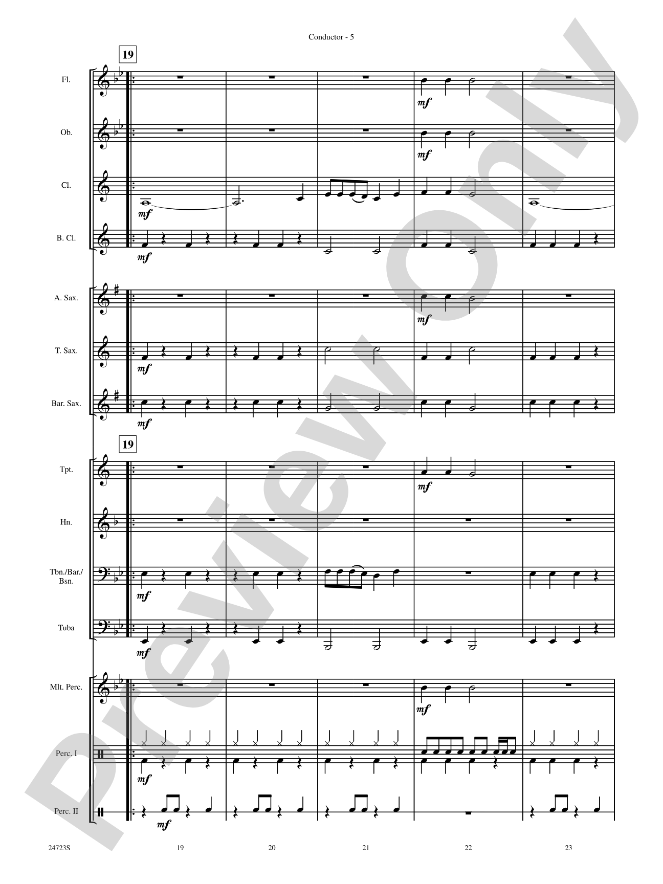 Blitzkrieg Bop: Concert Band Conductor Score & Parts
