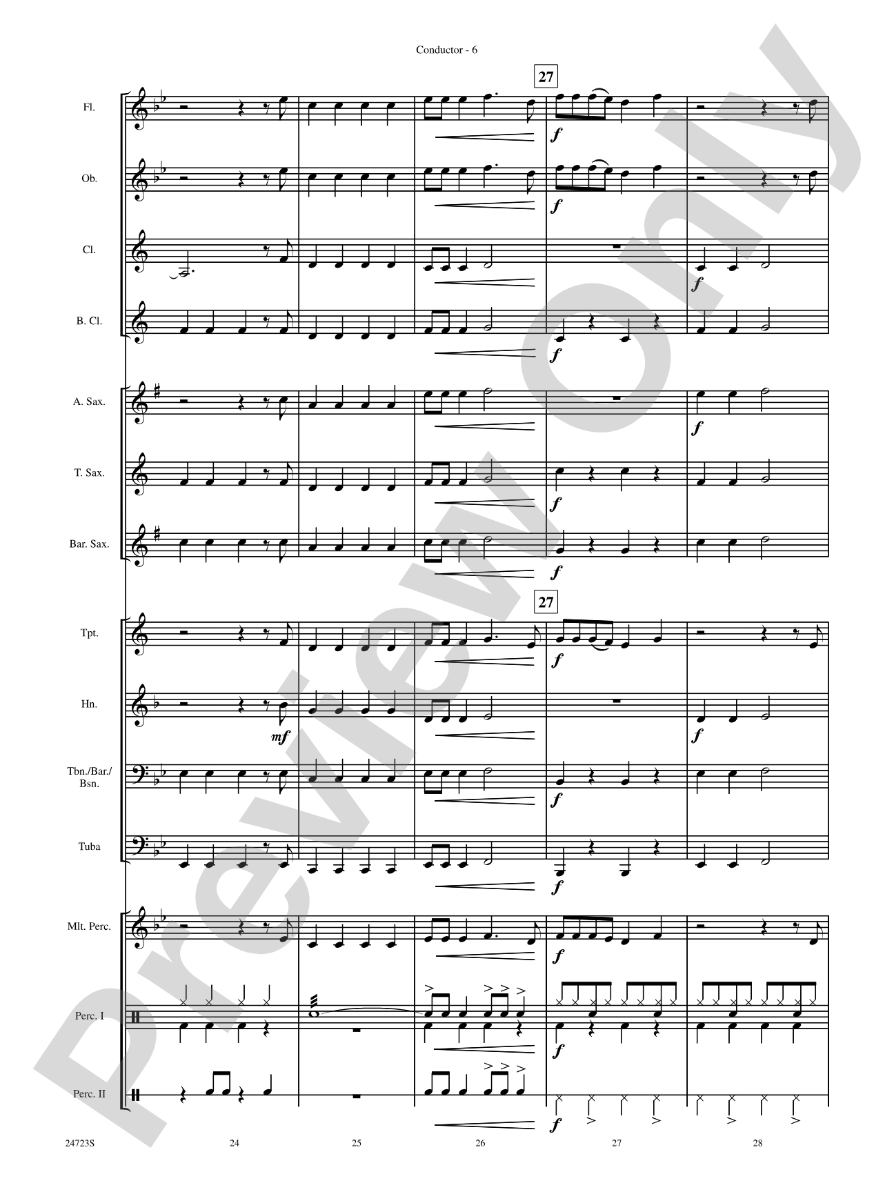 Blitzkrieg Bop: Concert Band Conductor Score & Parts