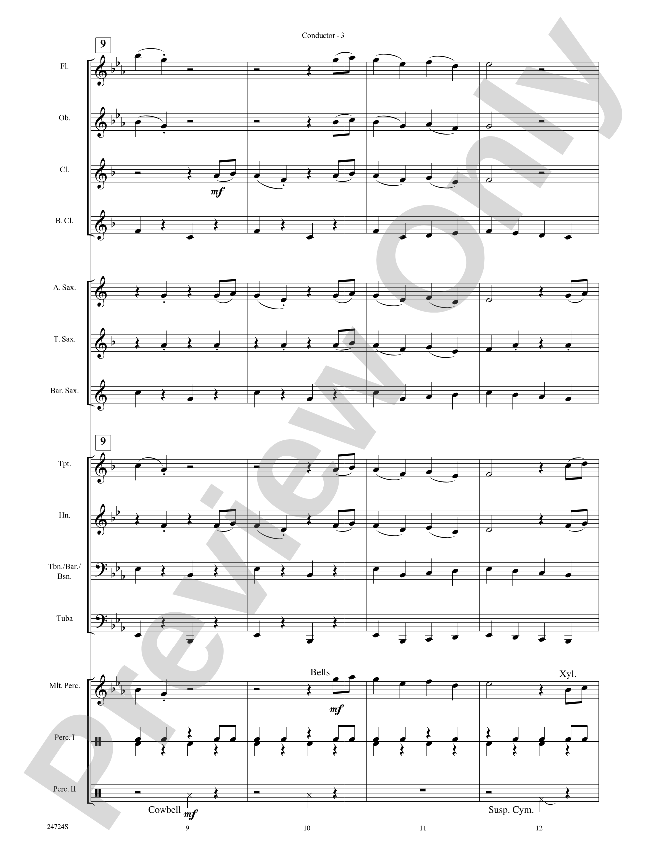 Wonka's Welcome Song (from Charlie and the Chocolate Factory): Concert Band Conductor Score & Parts