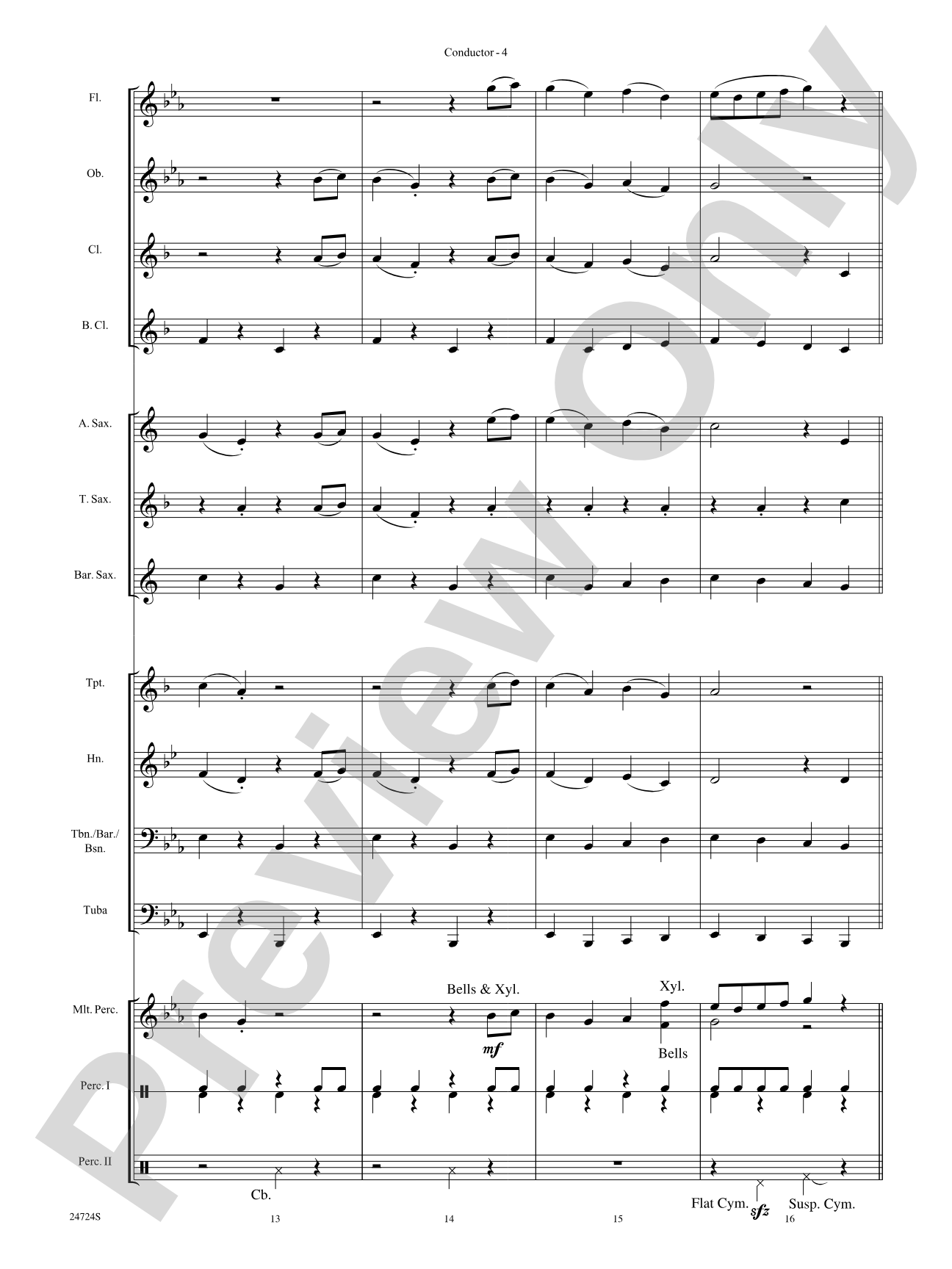 Wonka's Welcome Song (from Charlie and the Chocolate Factory): Concert Band Conductor Score & Parts