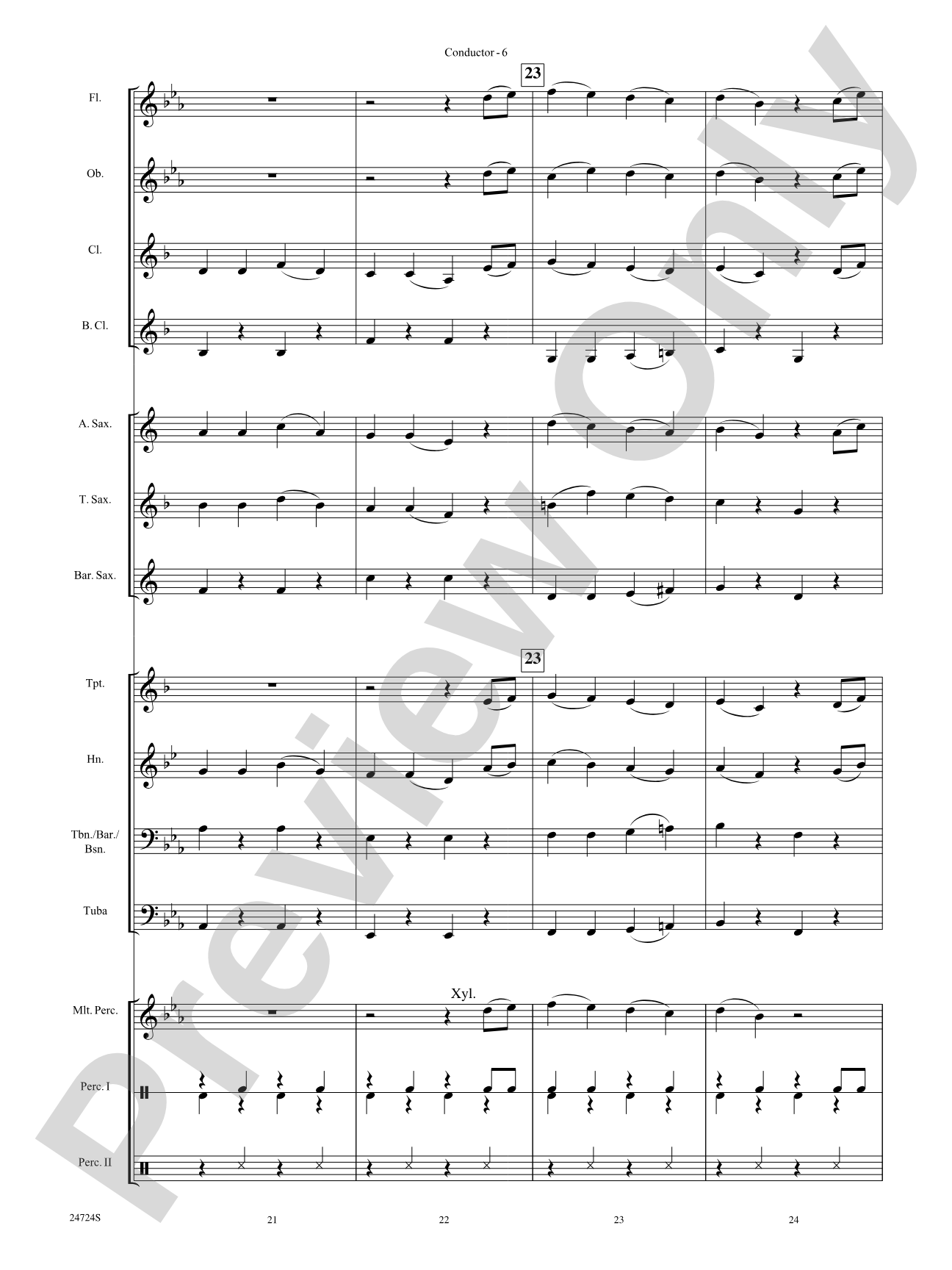 Wonka's Welcome Song (from Charlie and the Chocolate Factory): Concert Band Conductor Score & Parts