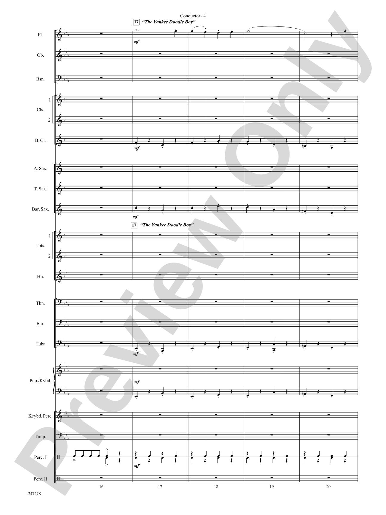Cohan Celebration: Concert Band Conductor Score & Parts
