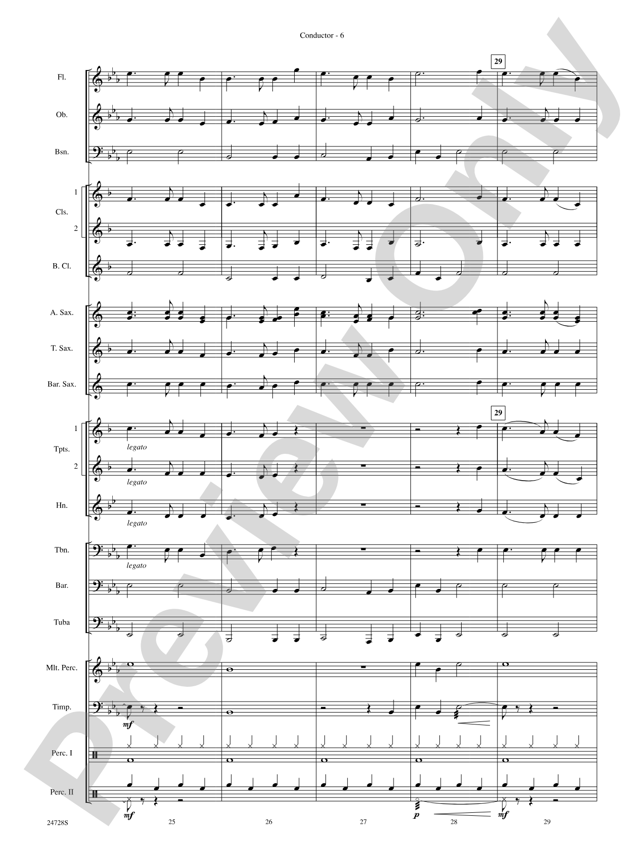 Auld Lang Syne (A Holiday Farewell for Band): Concert Band Conductor Score & Parts
