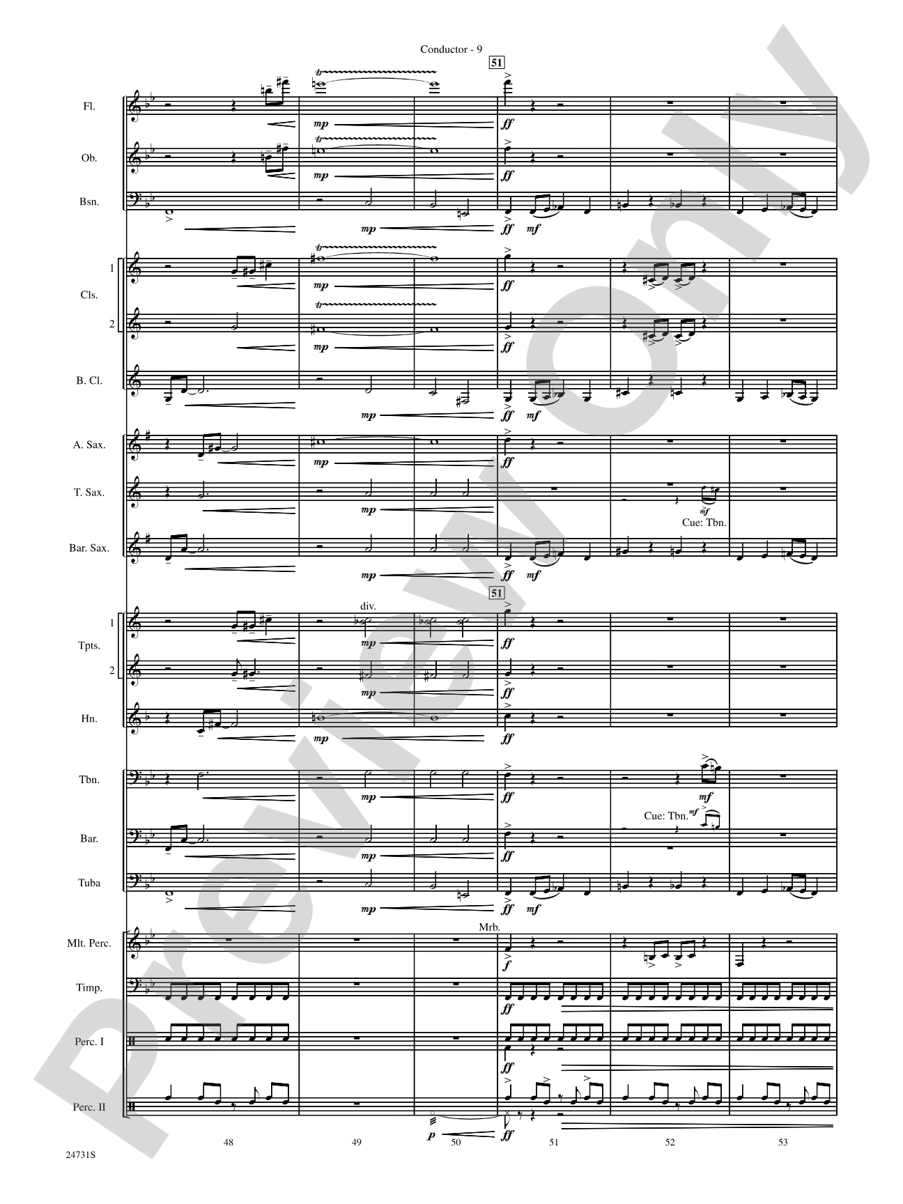 Eternal Peaks: Concert Band Conductor Score & Parts