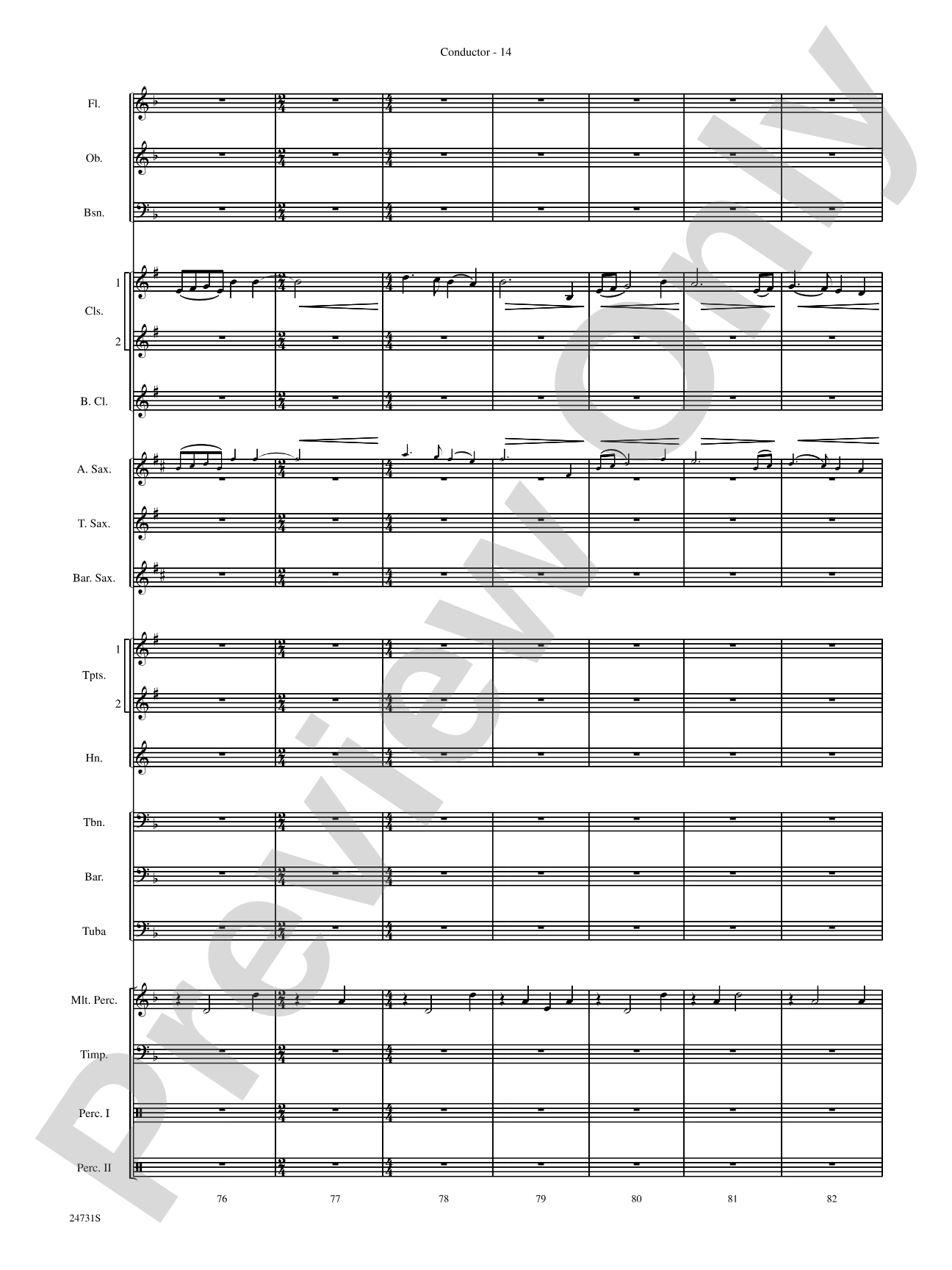 Eternal Peaks: Concert Band Conductor Score & Parts