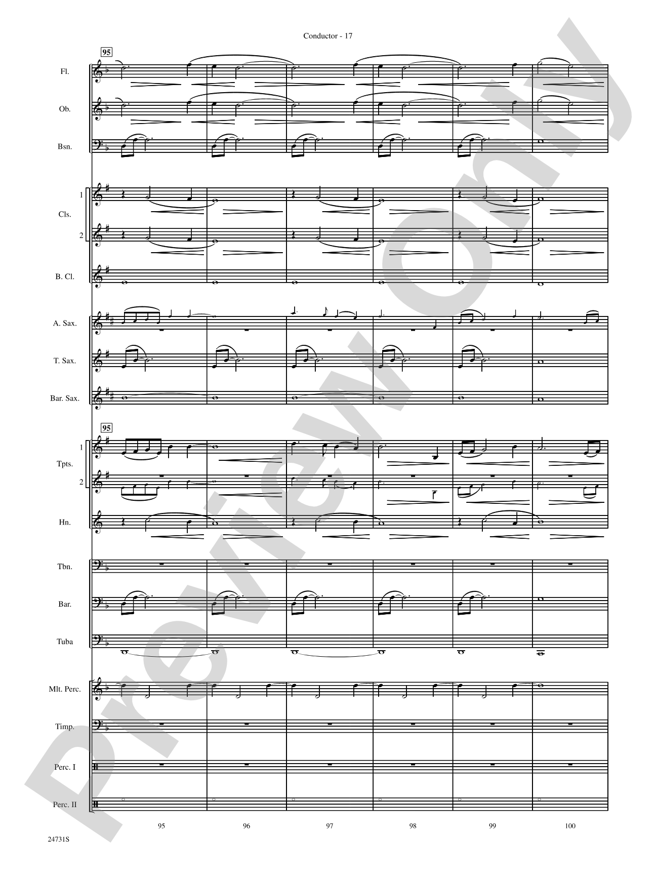 Eternal Peaks: Concert Band Conductor Score & Parts