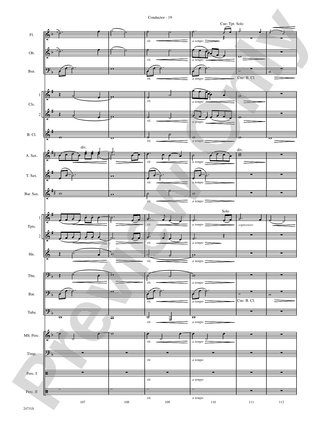 Eternal Peaks: Concert Band Conductor Score & Parts