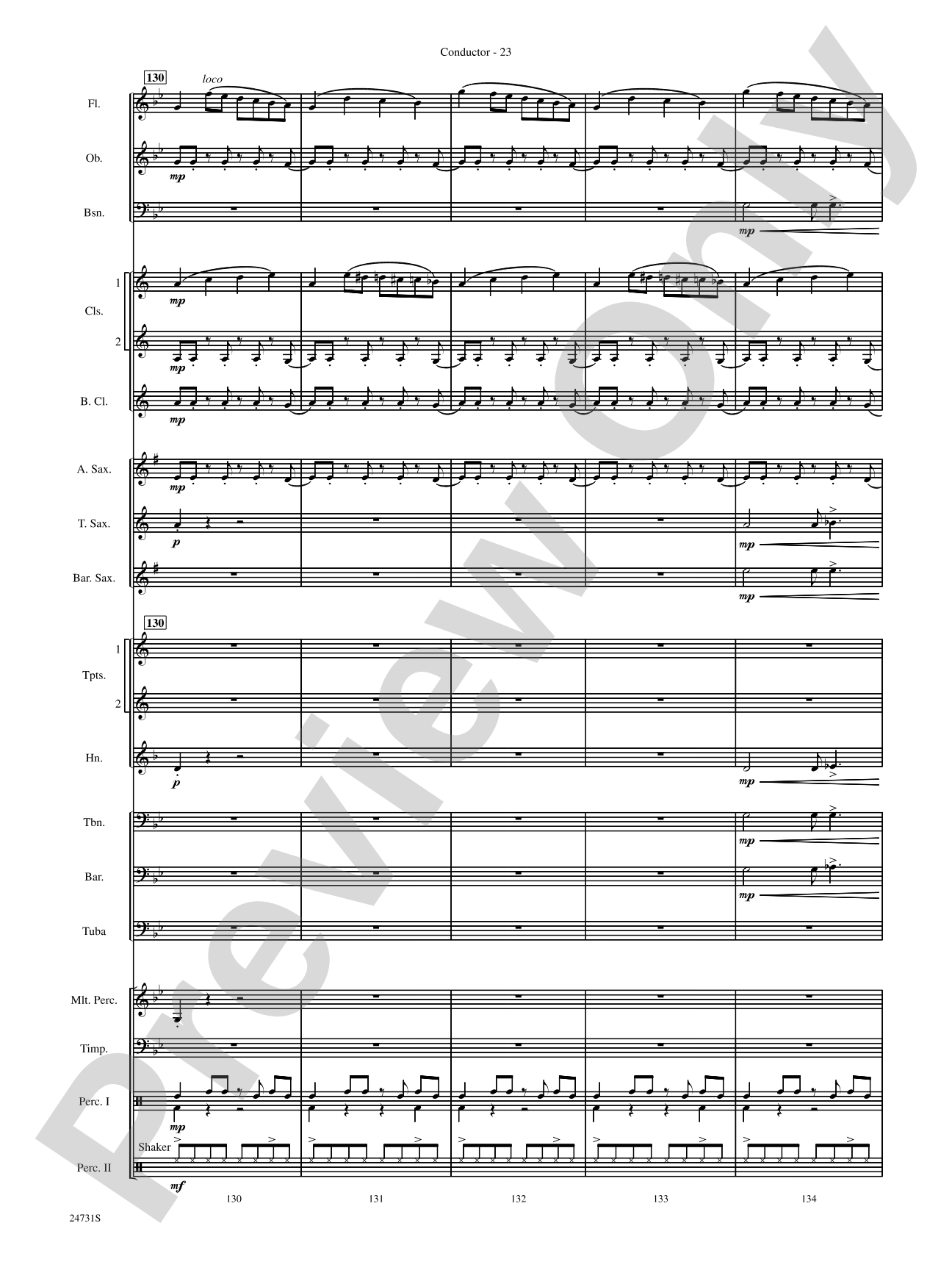 Eternal Peaks: Concert Band Conductor Score & Parts