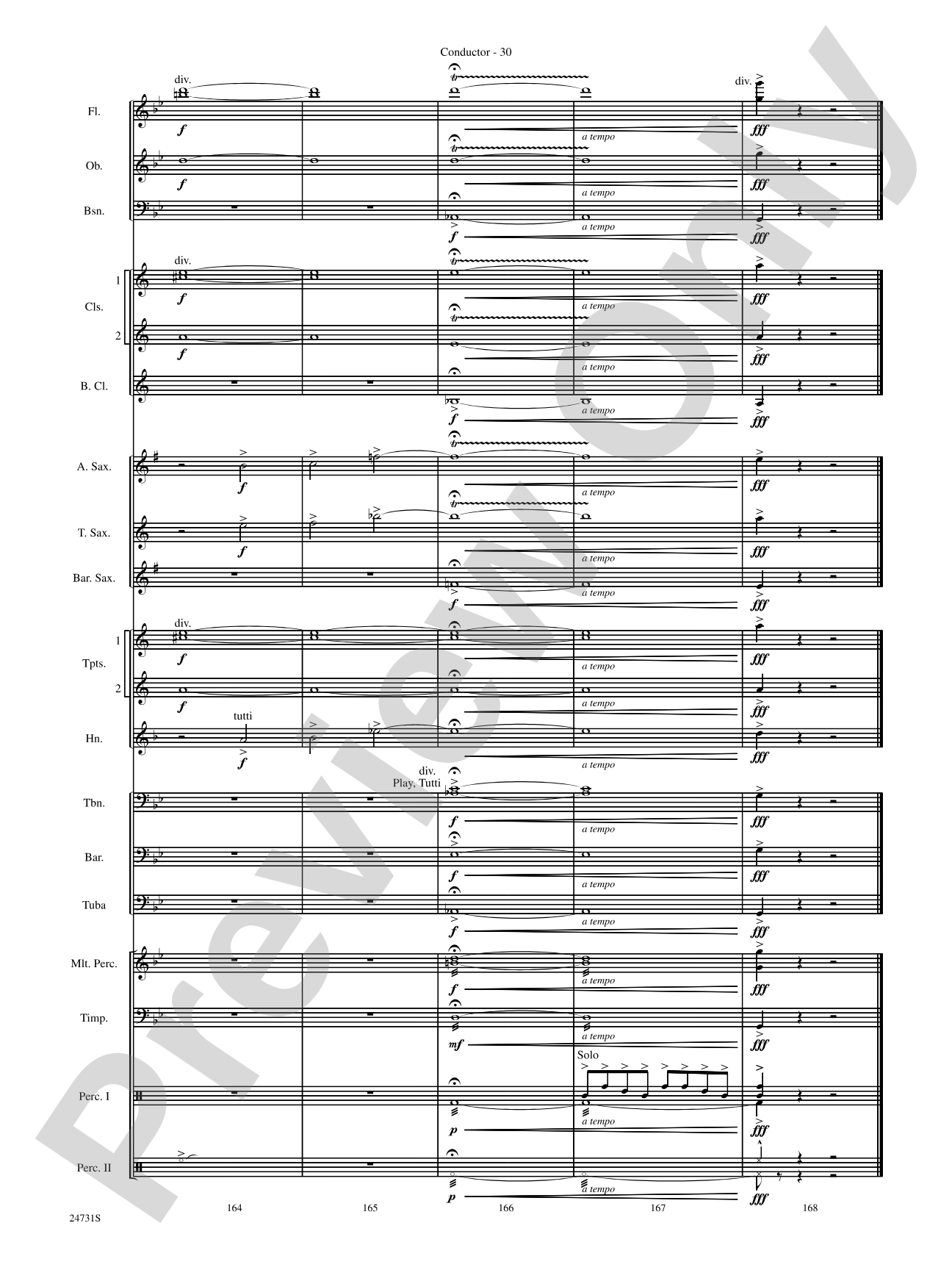 Eternal Peaks: Concert Band Conductor Score & Parts