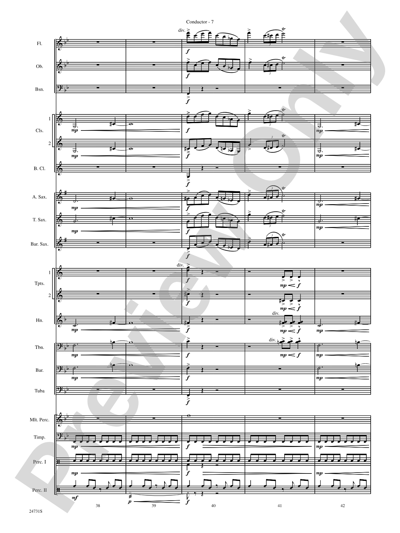 Eternal Peaks: Concert Band Conductor Score & Parts