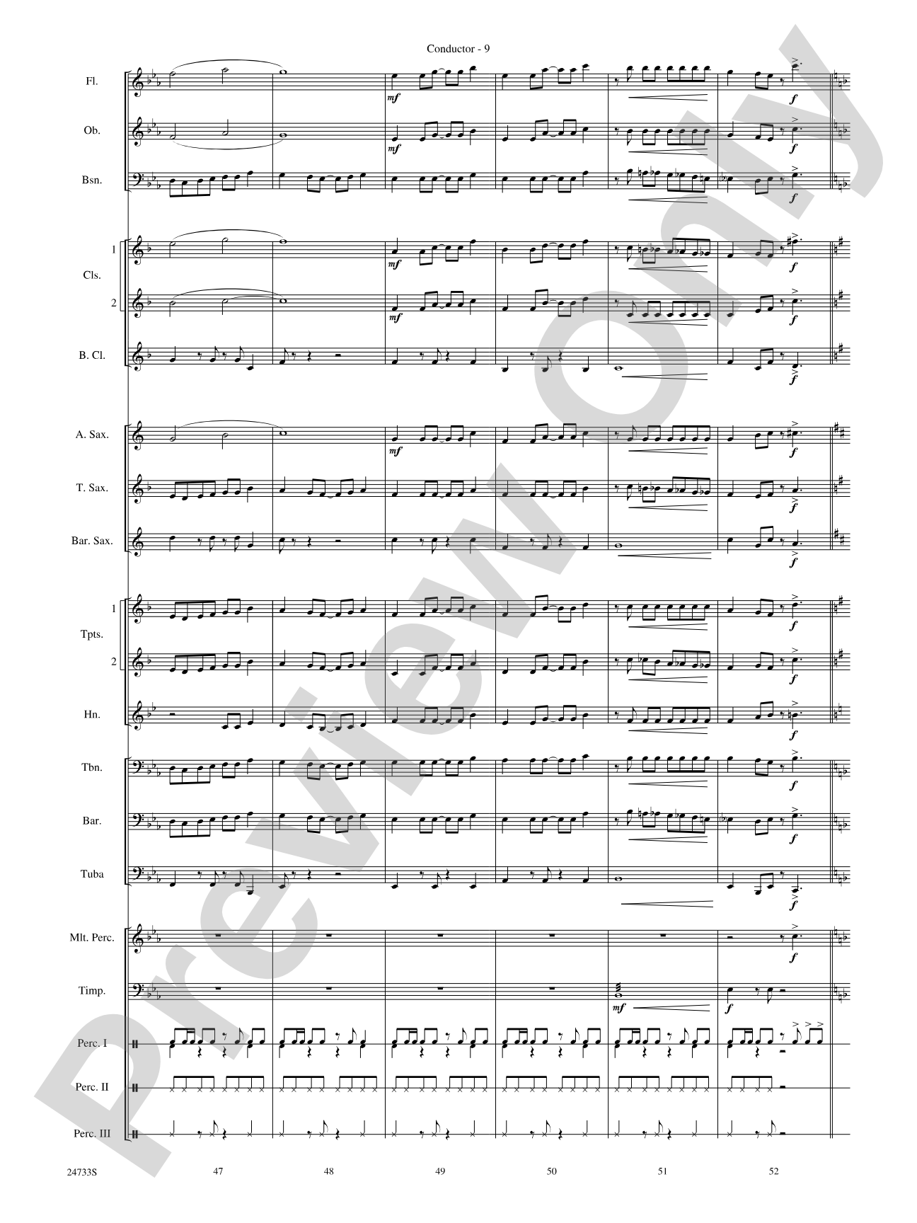 Hey Mon (Calypso): Concert Band Conductor Score & Parts