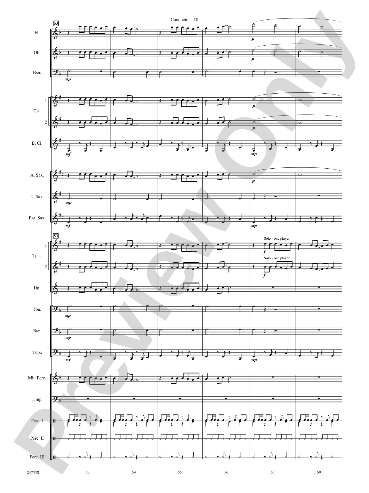 Hey Mon (Calypso): Concert Band Conductor Score & Parts
