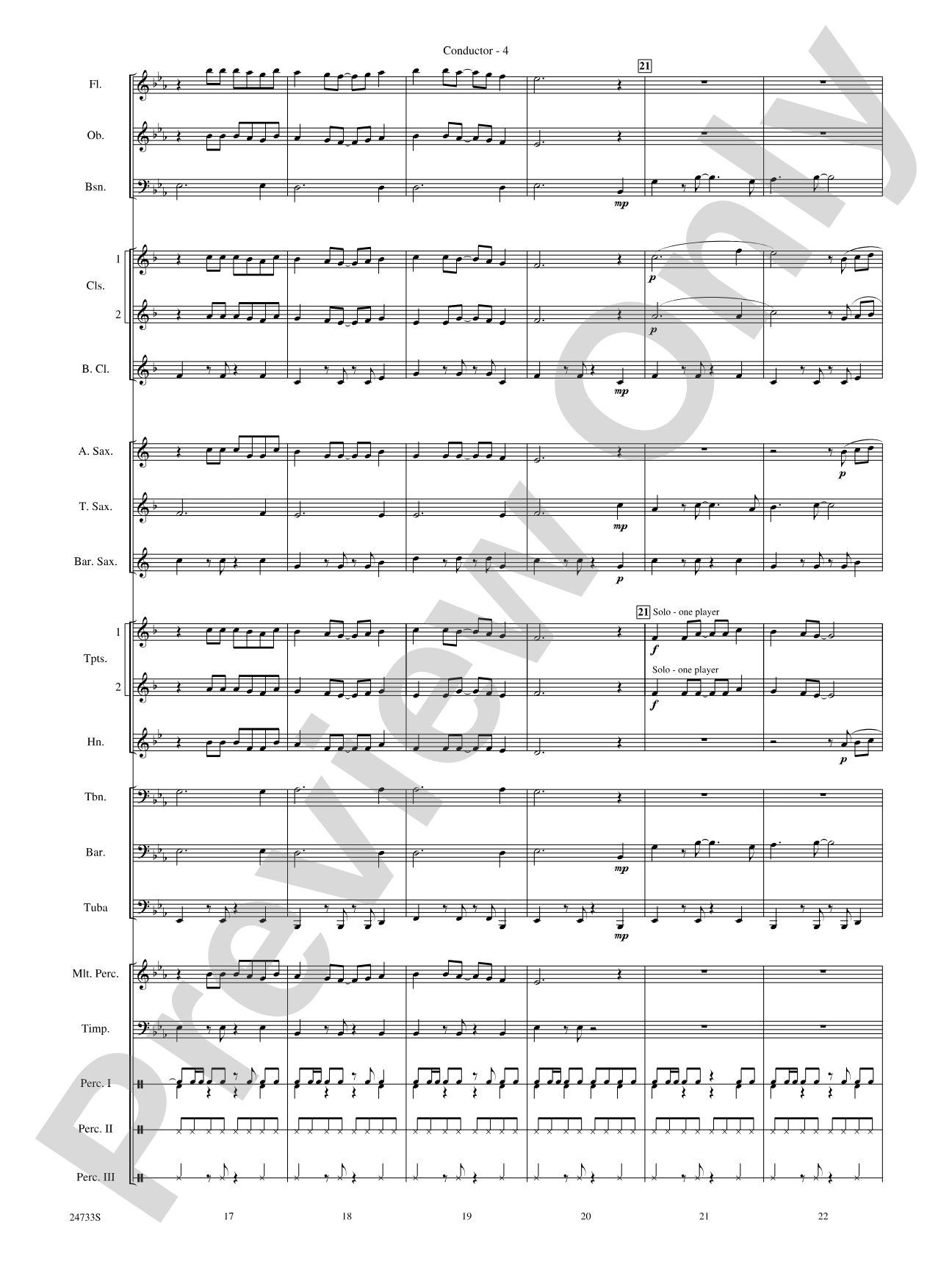 Hey Mon (Calypso): Concert Band Conductor Score & Parts