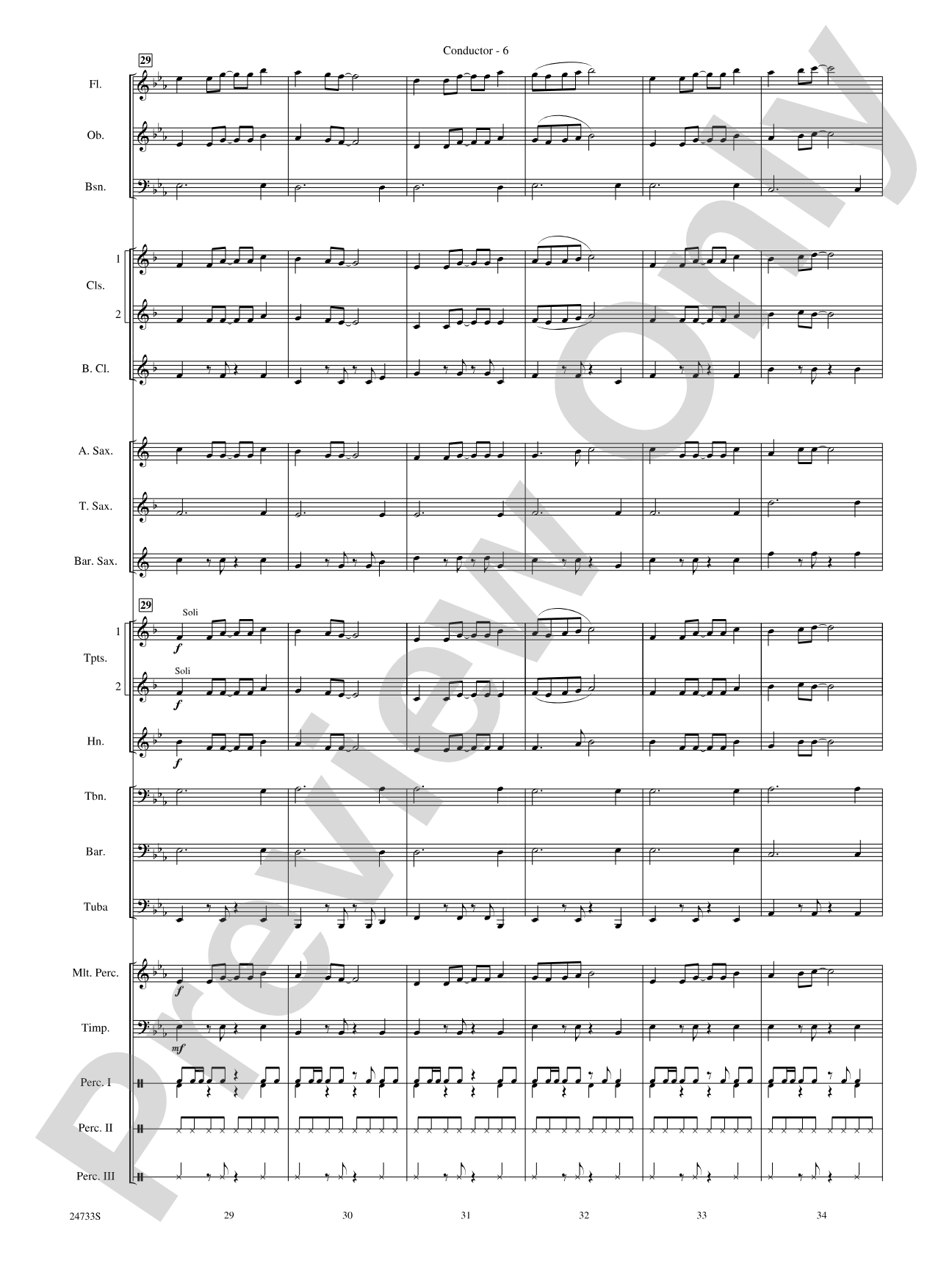 Hey Mon (Calypso): Concert Band Conductor Score & Parts