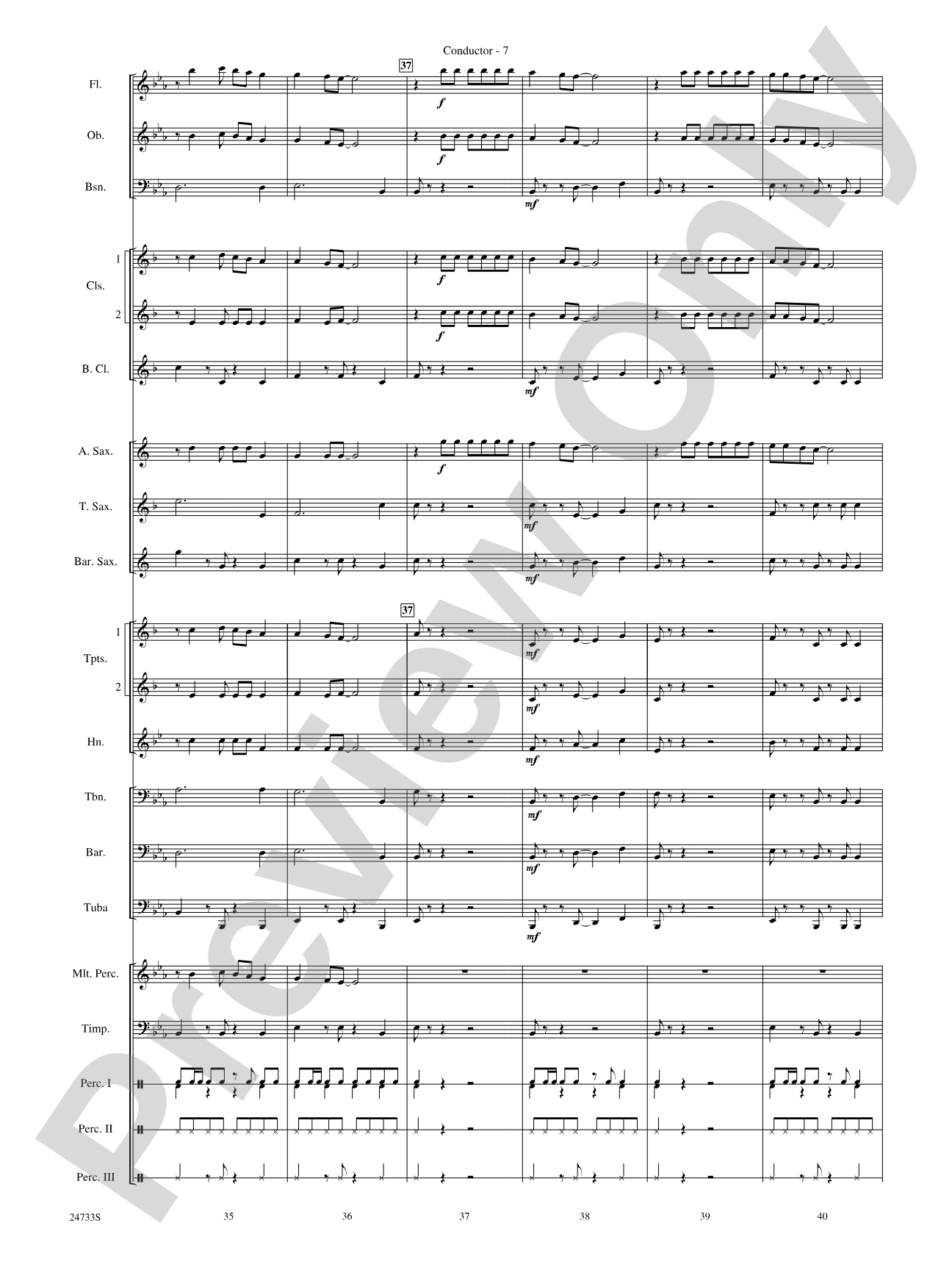 Hey Mon (Calypso): Concert Band Conductor Score & Parts