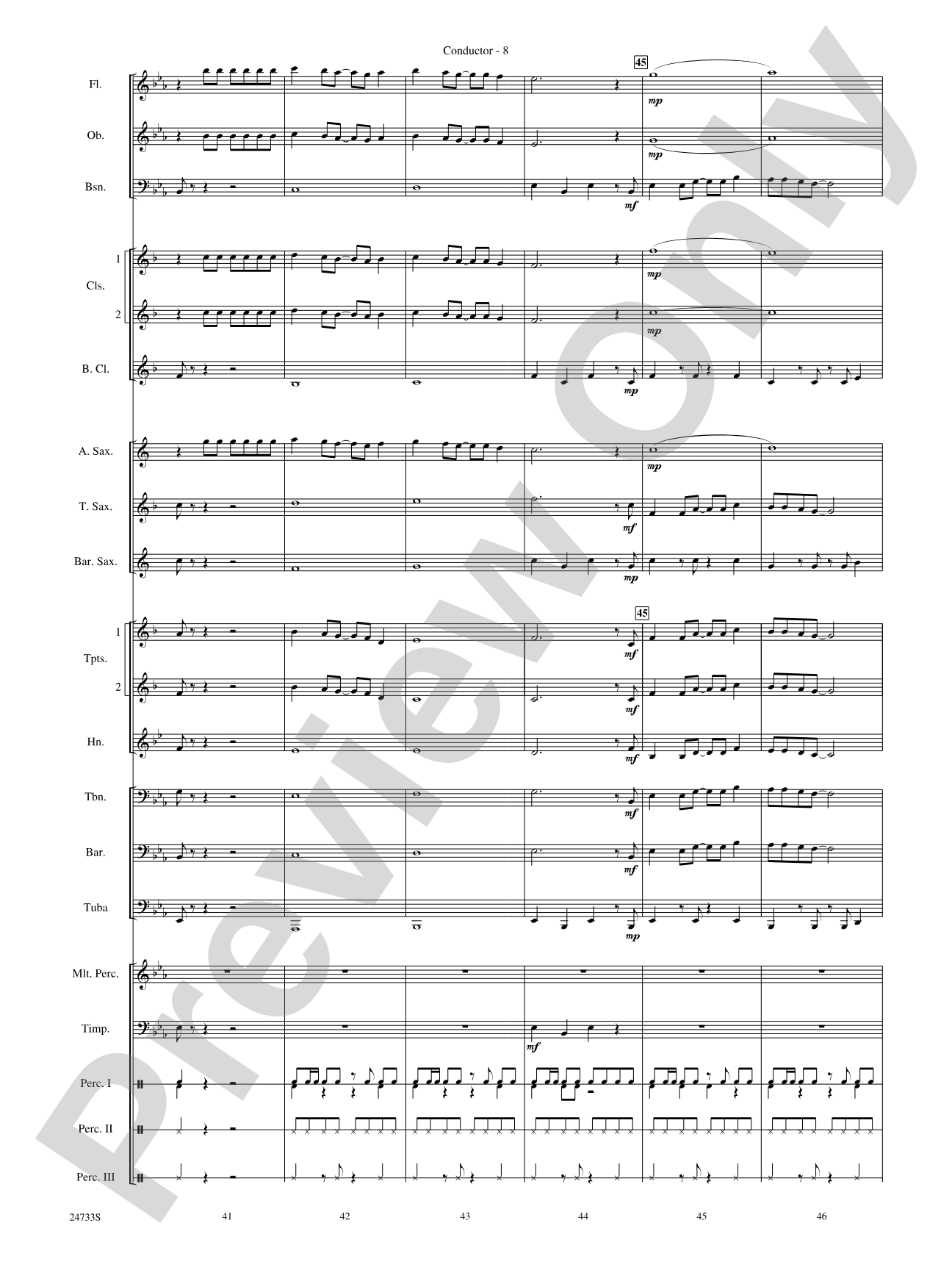 Hey Mon (Calypso): Concert Band Conductor Score & Parts