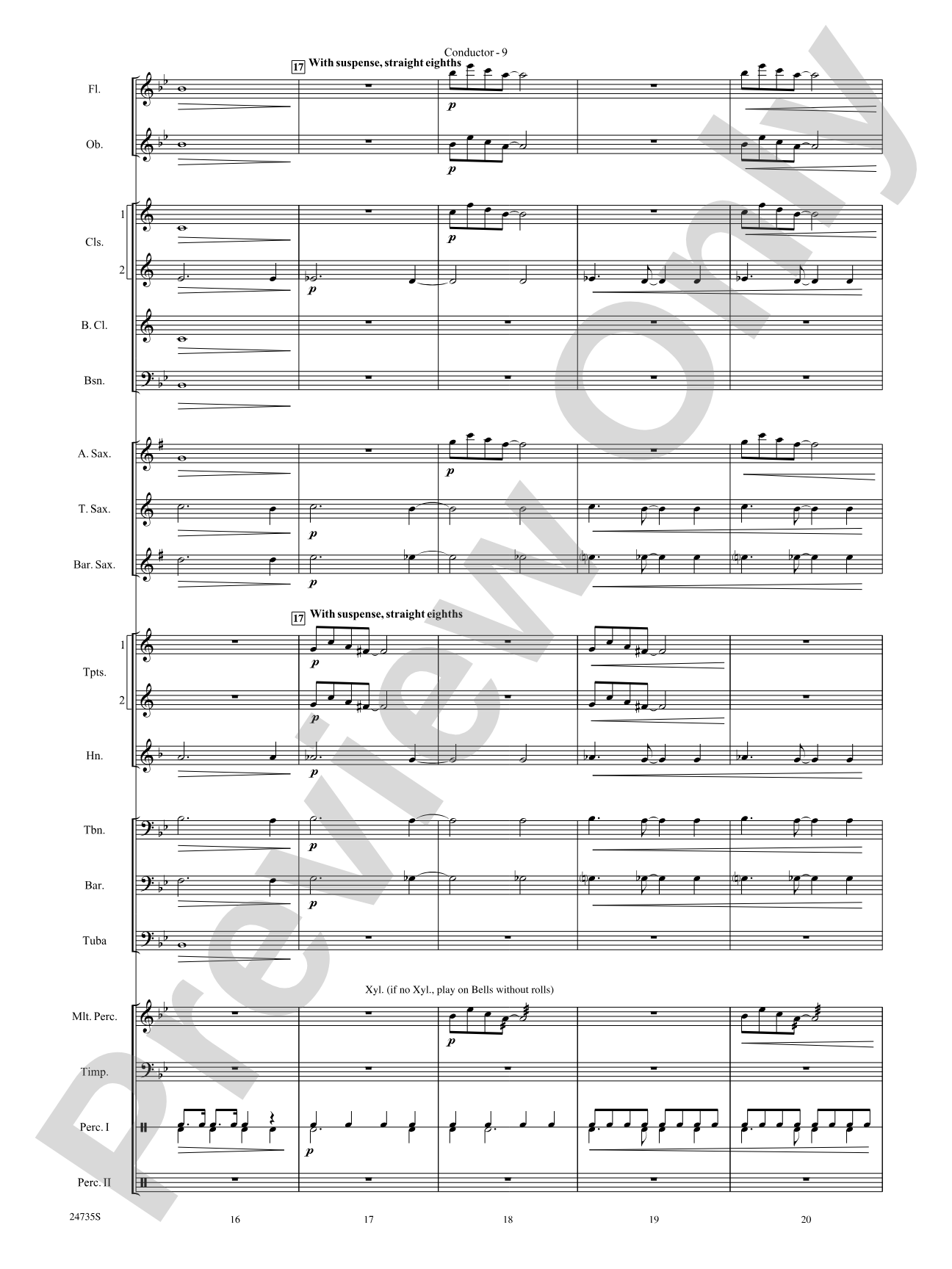 River Valley Legacy (I. River Echoes, II. Railroads, III. Machines, IV. Traditions): Concert Band Conductor Score & Parts