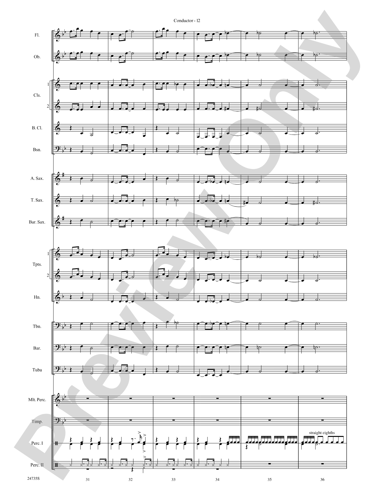 River Valley Legacy (I. River Echoes, II. Railroads, III. Machines, IV. Traditions): Concert Band Conductor Score & Parts