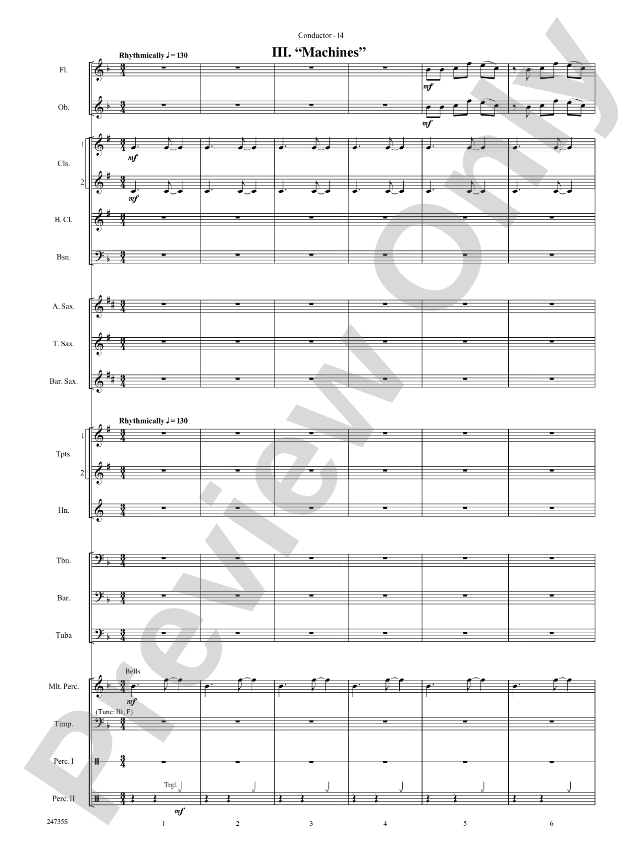 River Valley Legacy (I. River Echoes, II. Railroads, III. Machines, IV. Traditions): Concert Band Conductor Score & Parts