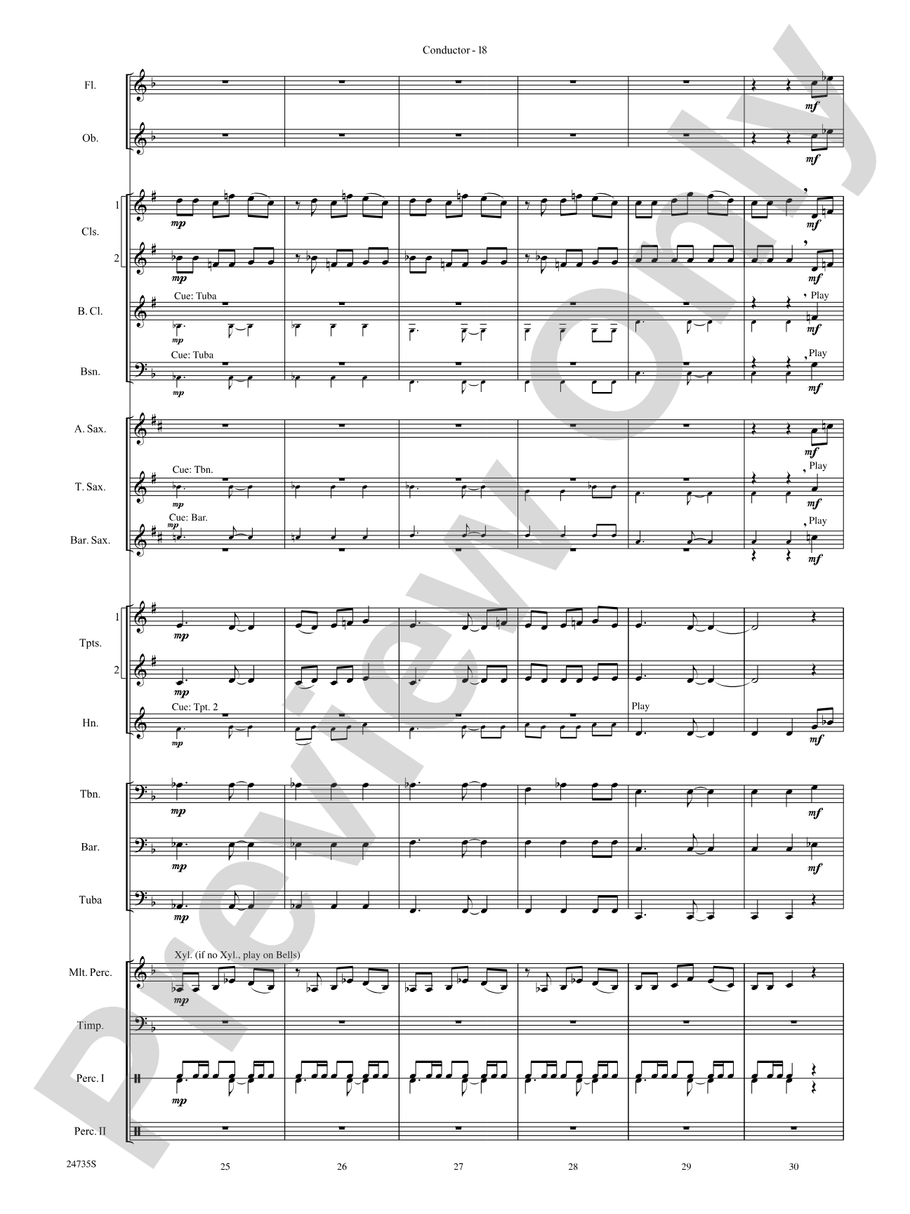 River Valley Legacy (I. River Echoes, II. Railroads, III. Machines, IV. Traditions): Concert Band Conductor Score & Parts