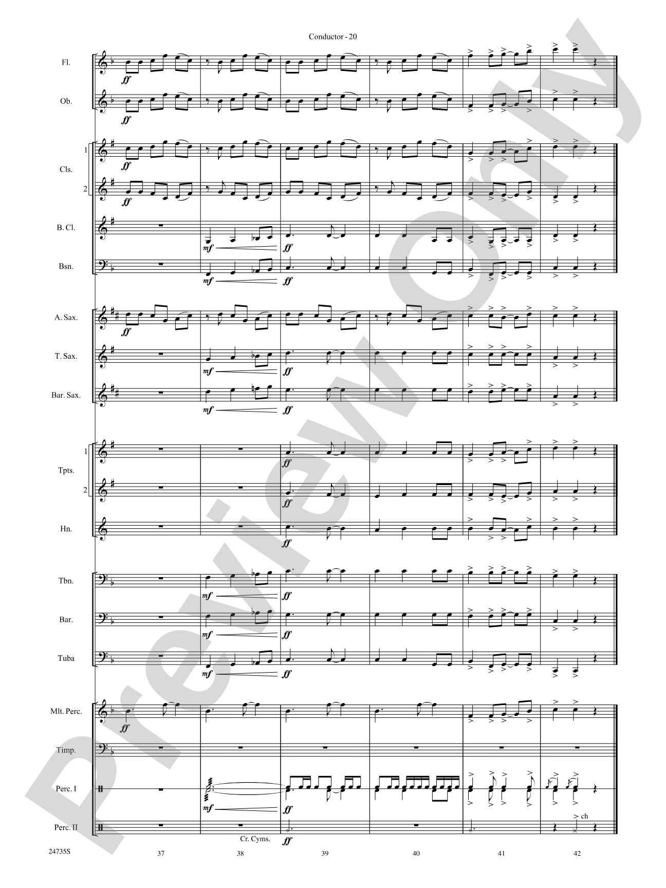 River Valley Legacy (I. River Echoes, II. Railroads, III. Machines, IV. Traditions): Concert Band Conductor Score & Parts