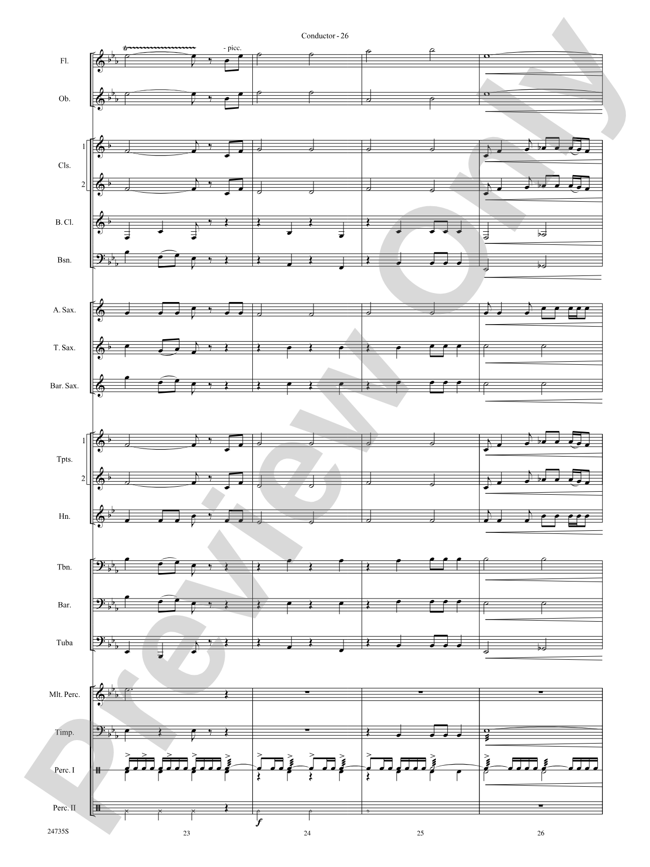 River Valley Legacy (I. River Echoes, II. Railroads, III. Machines, IV. Traditions): Concert Band Conductor Score & Parts