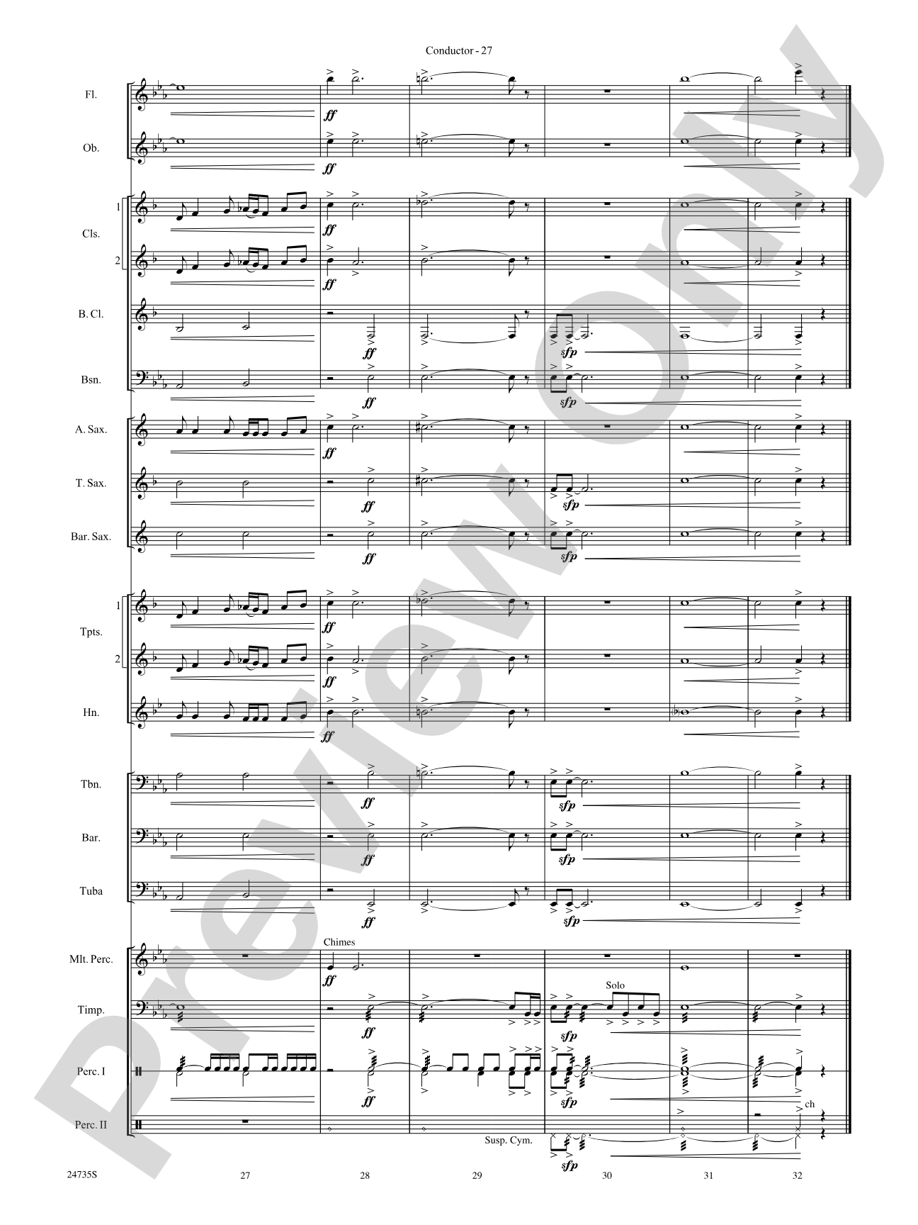 River Valley Legacy (I. River Echoes, II. Railroads, III. Machines, IV. Traditions): Concert Band Conductor Score & Parts