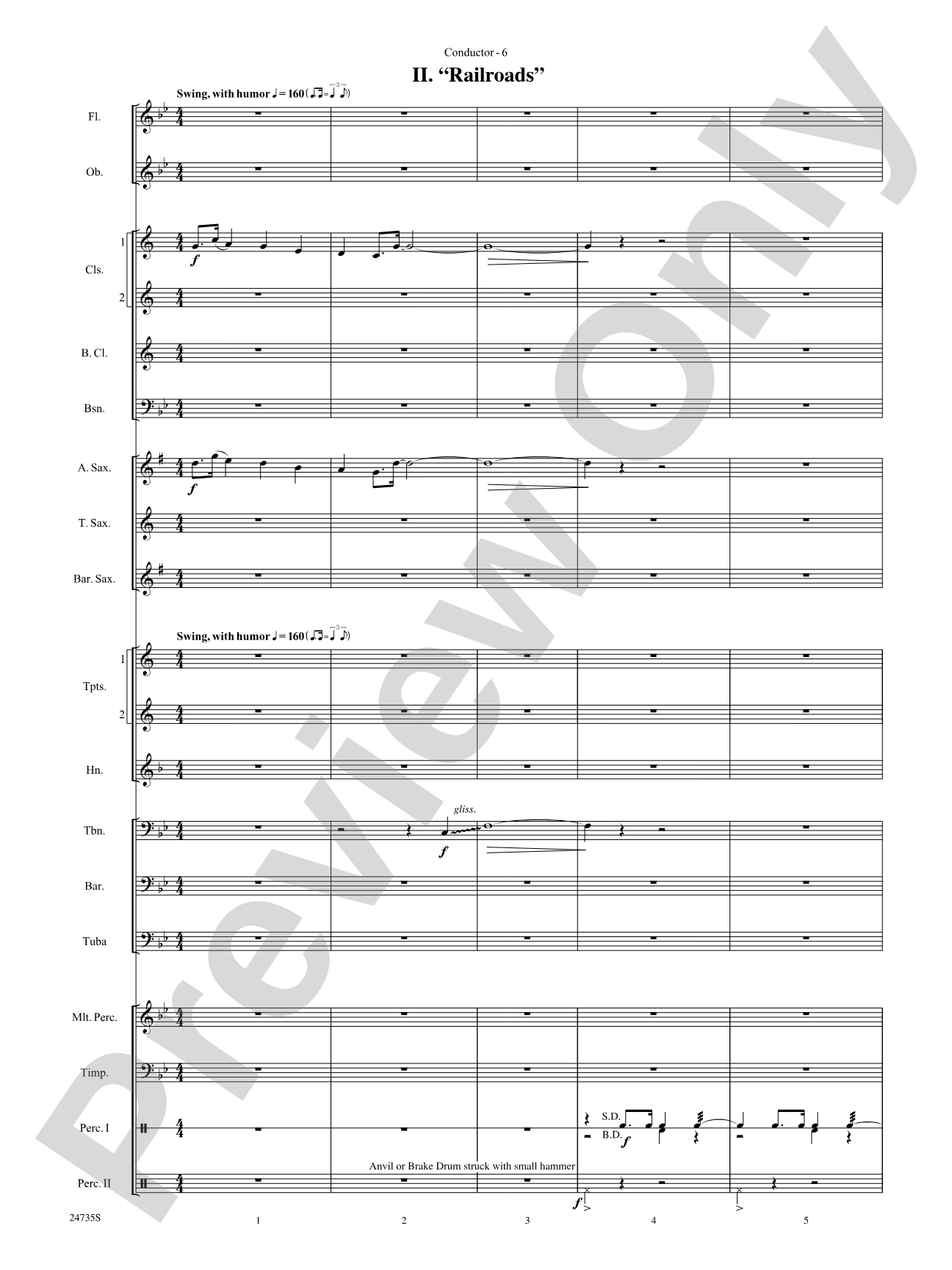 River Valley Legacy (I. River Echoes, II. Railroads, III. Machines, IV. Traditions): Concert Band Conductor Score & Parts