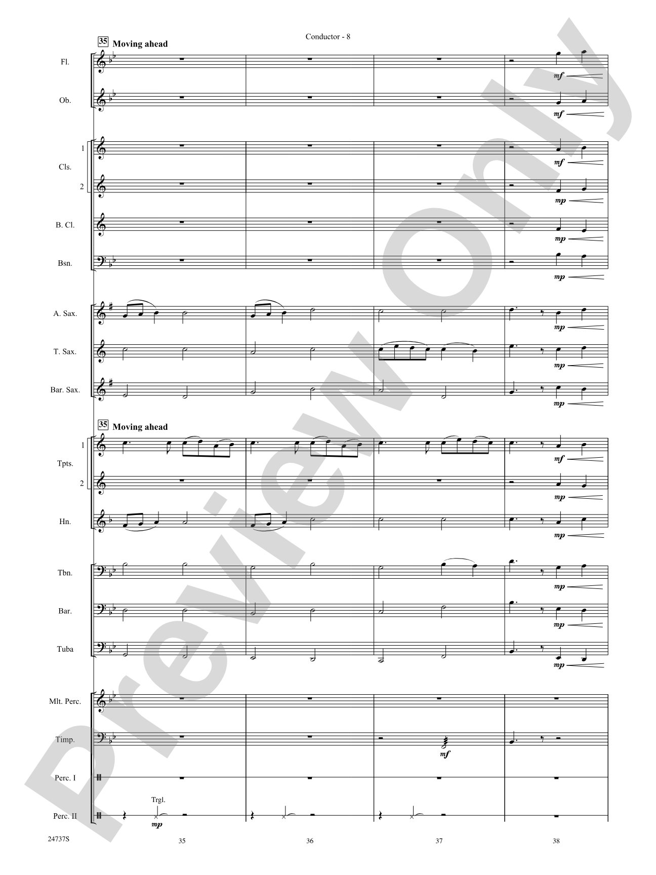 On the Wings of an Eagle: Concert Band Conductor Score & Parts