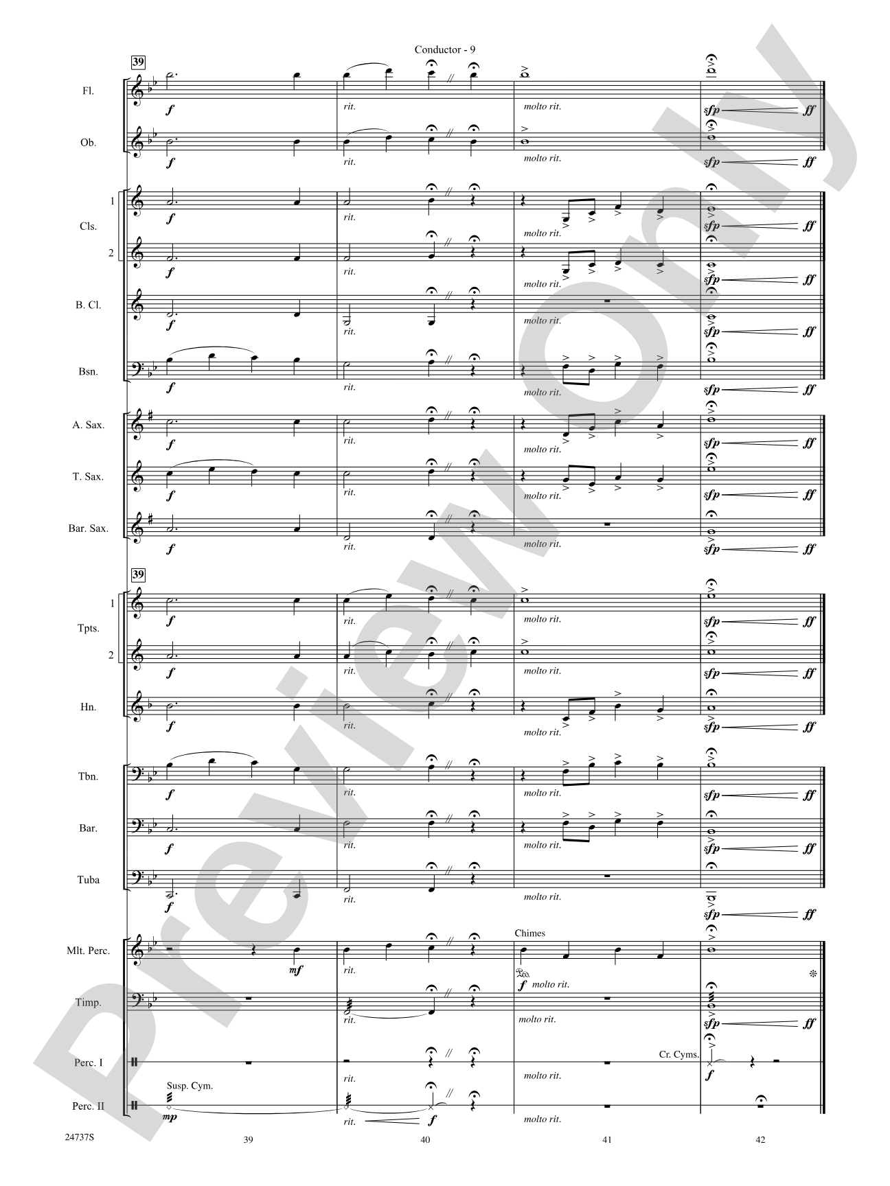 On the Wings of an Eagle: Concert Band Conductor Score & Parts