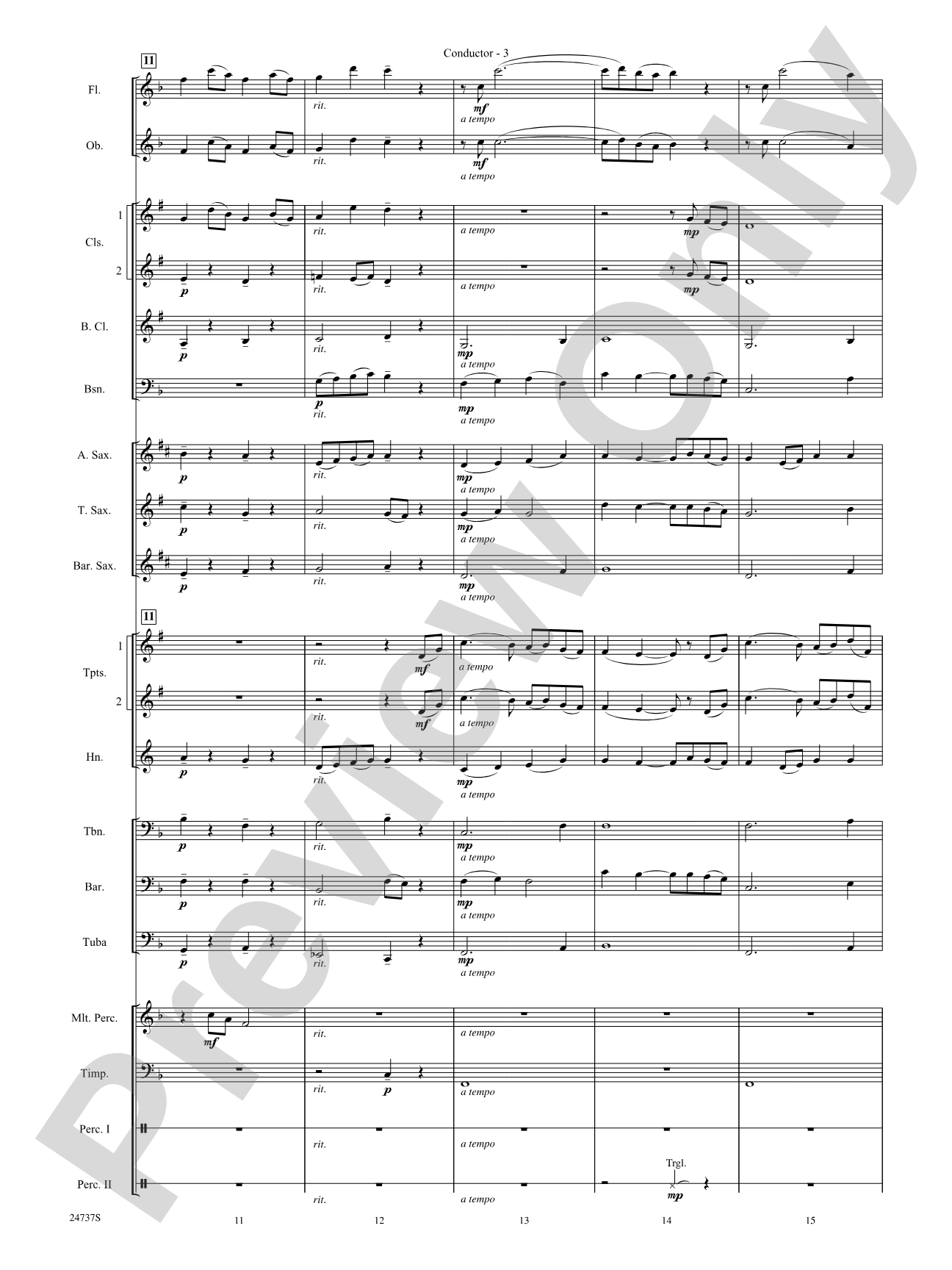 On the Wings of an Eagle: Concert Band Conductor Score & Parts