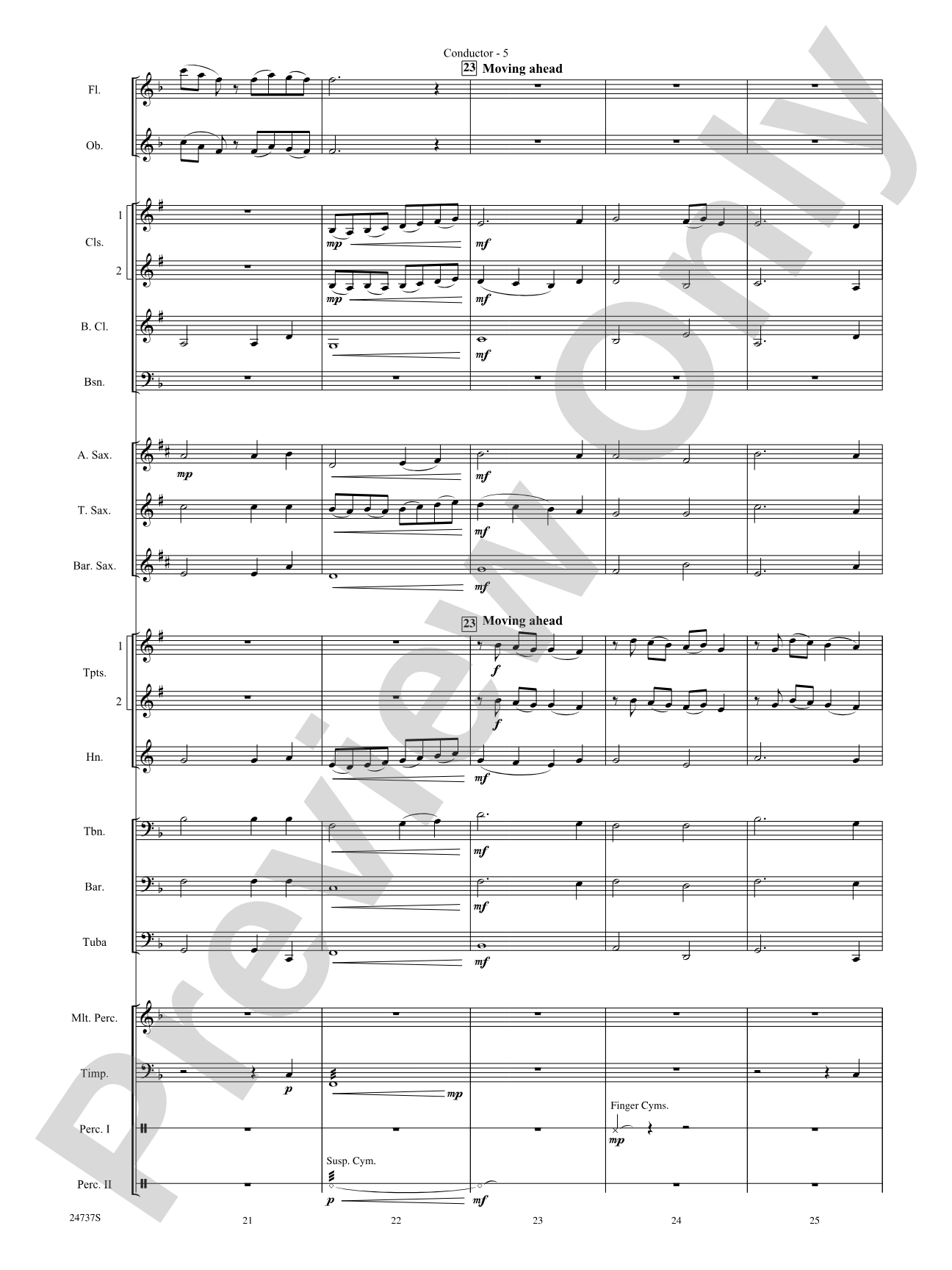 On the Wings of an Eagle: Concert Band Conductor Score & Parts