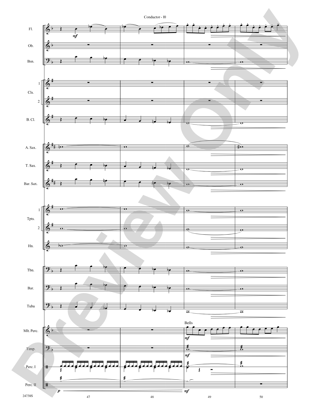 Paradox: Concert Band Conductor Score & Parts