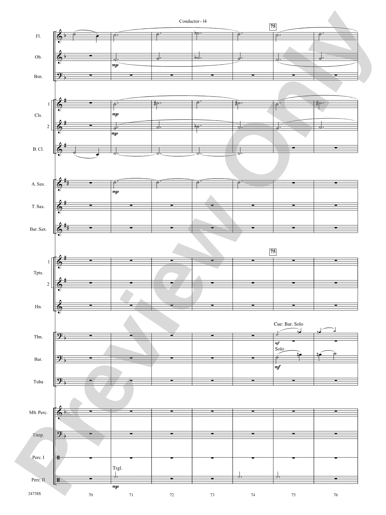 Paradox: Concert Band Conductor Score & Parts