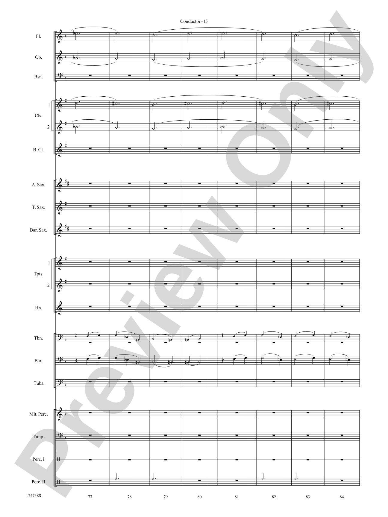 Paradox: Concert Band Conductor Score & Parts