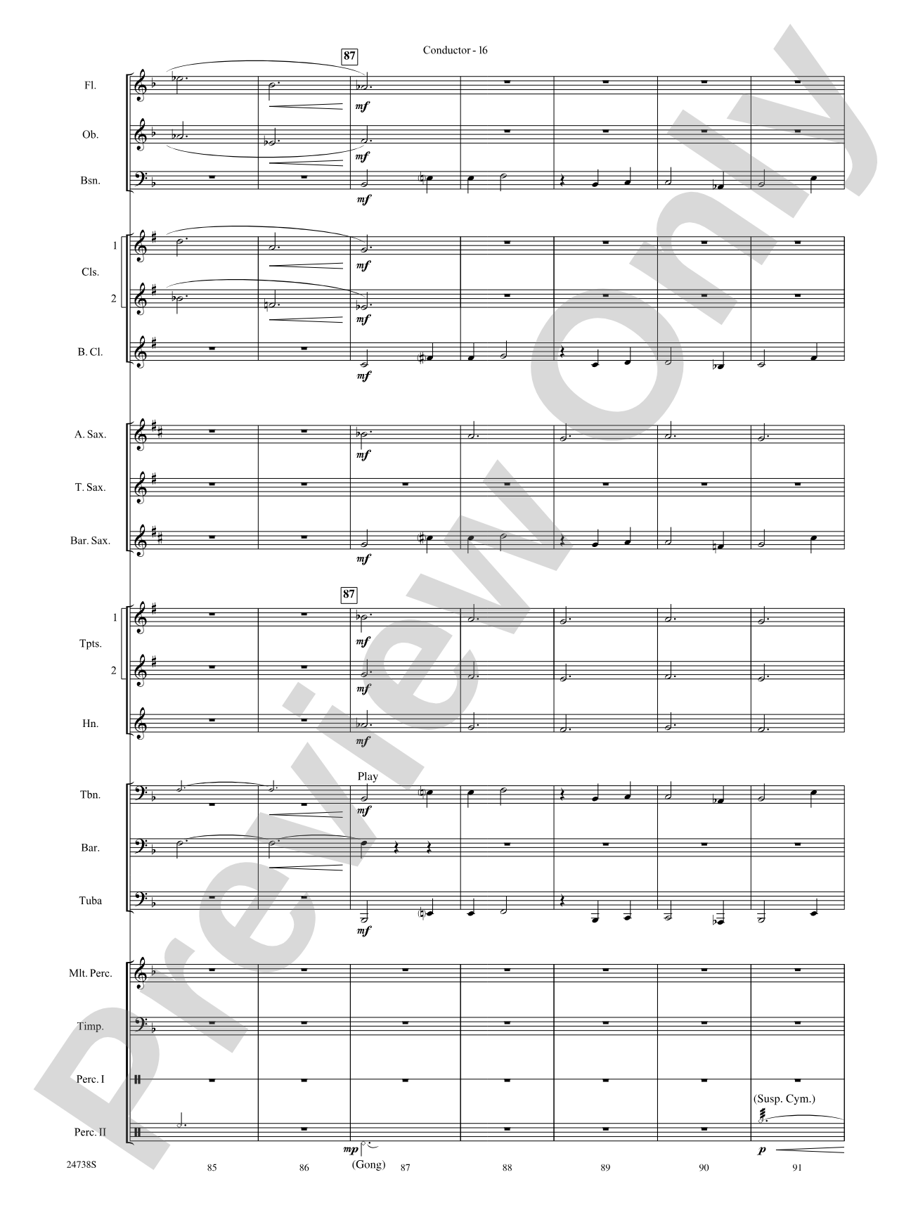 Paradox: Concert Band Conductor Score & Parts