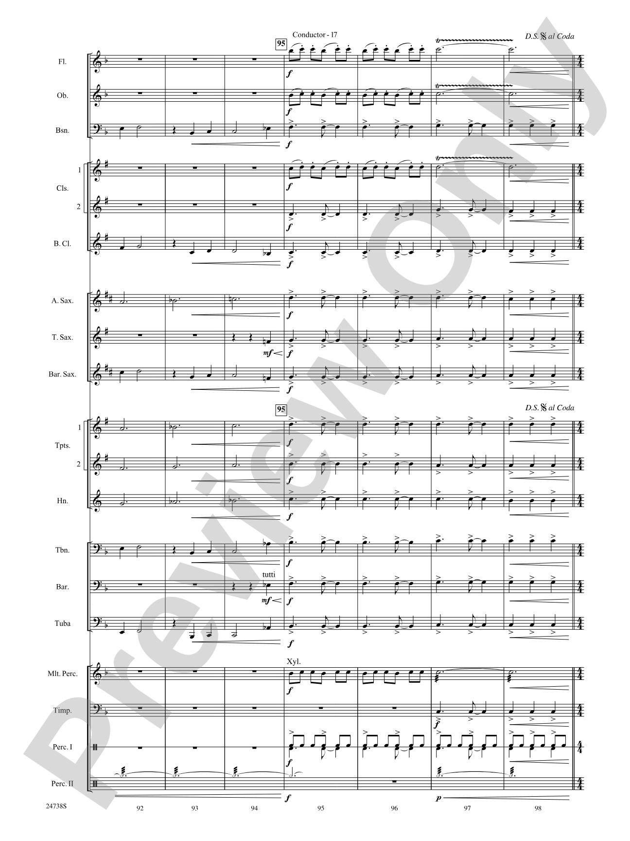 Paradox: Concert Band Conductor Score & Parts