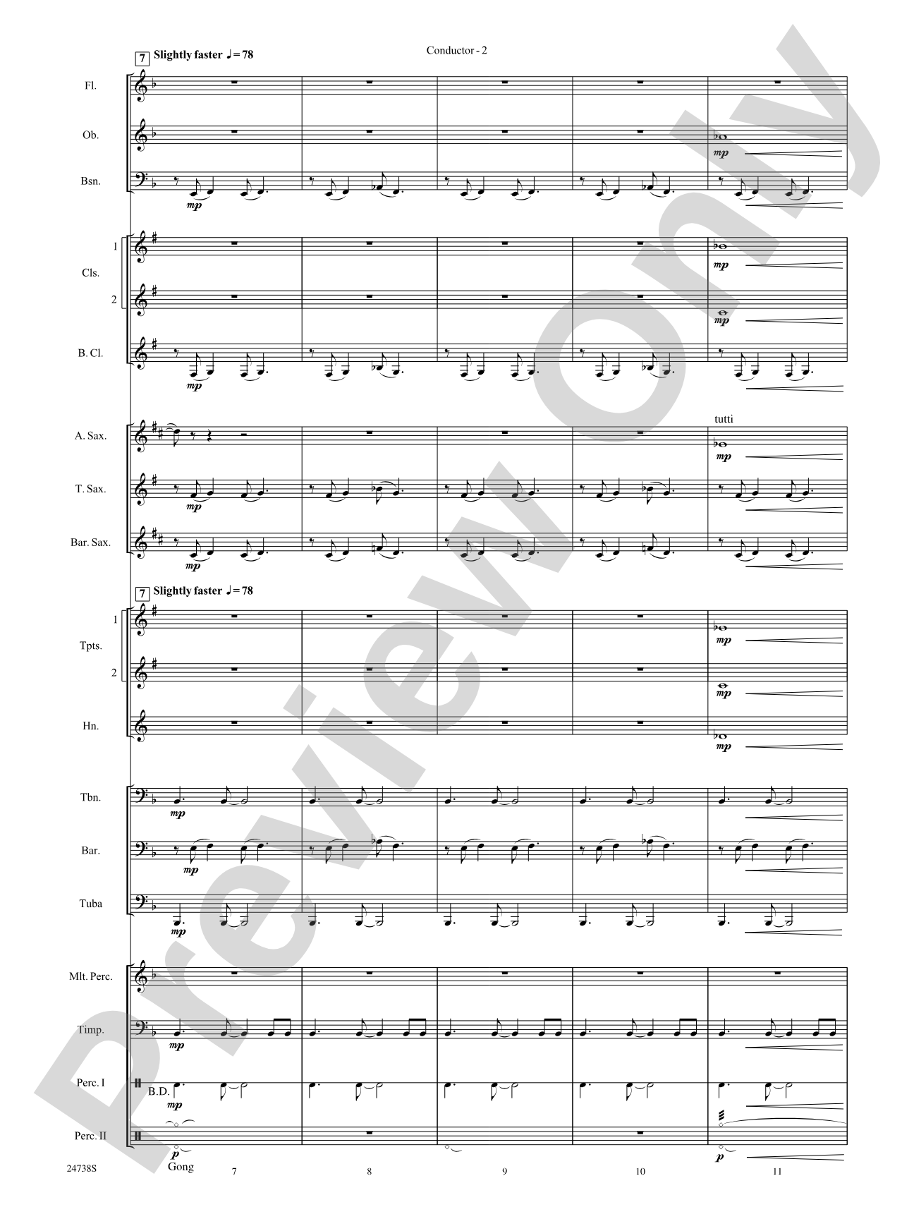 Paradox: Concert Band Conductor Score & Parts
