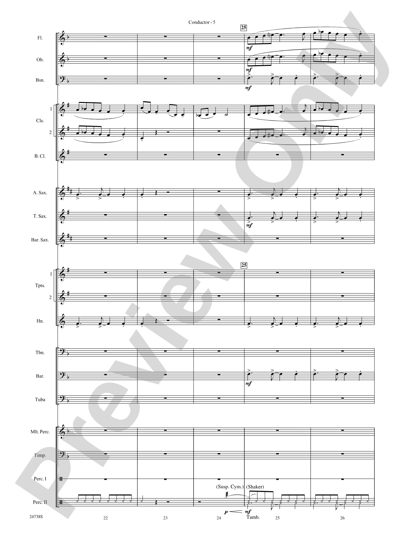 Paradox: Concert Band Conductor Score & Parts