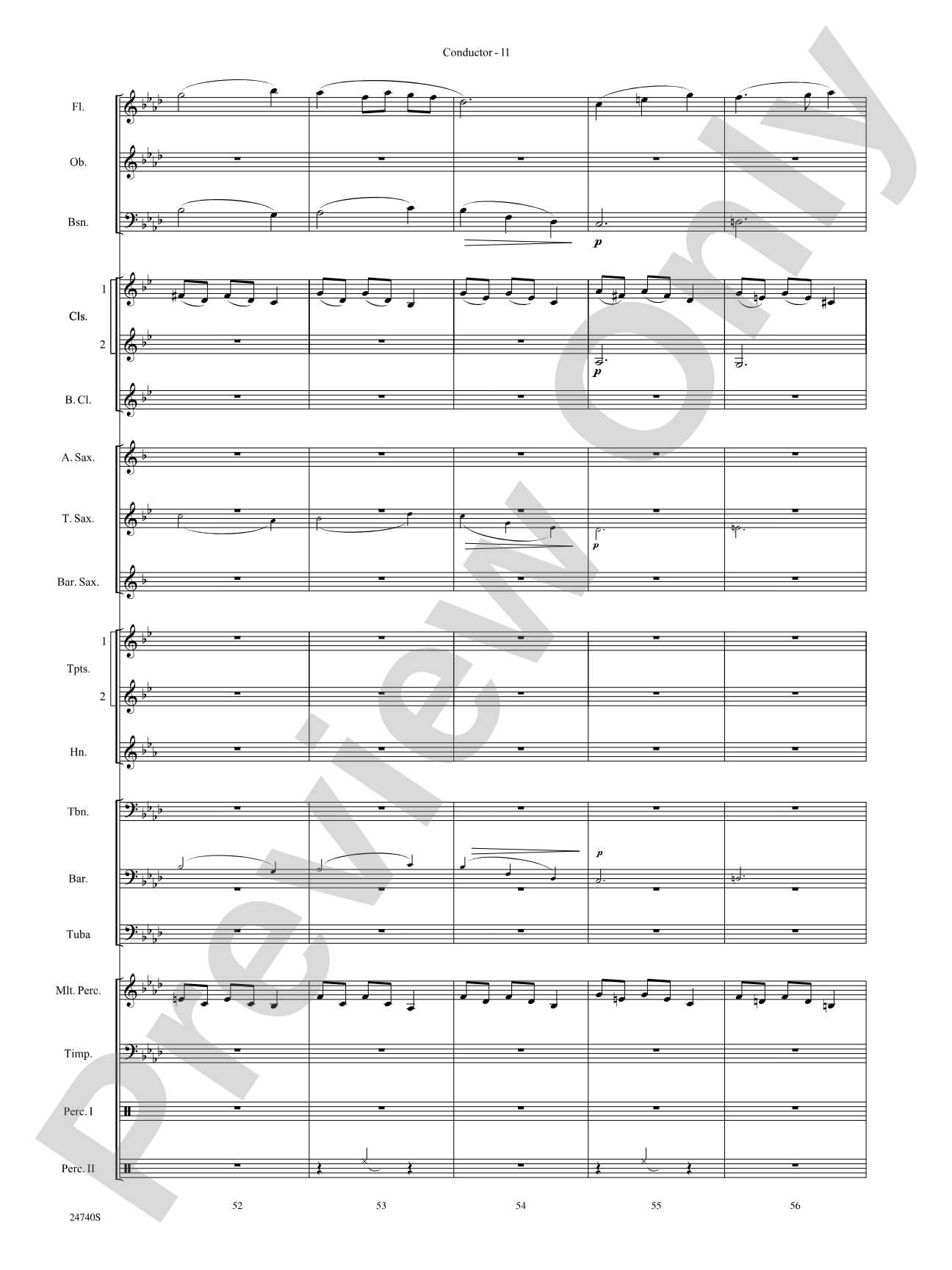 Ghosts of the Taman Negara: Concert Band Conductor Score & Parts