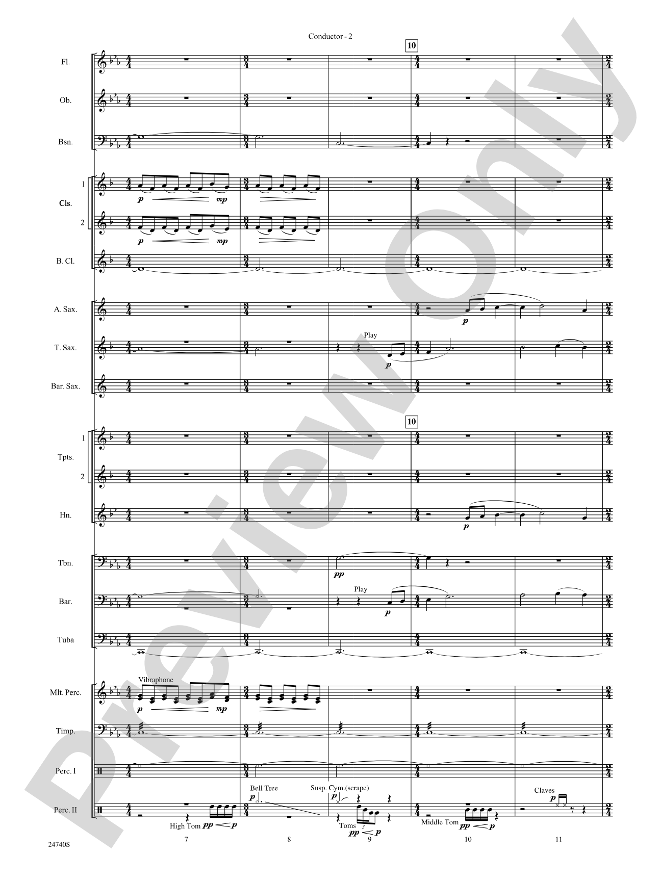 Ghosts of the Taman Negara: Concert Band Conductor Score & Parts